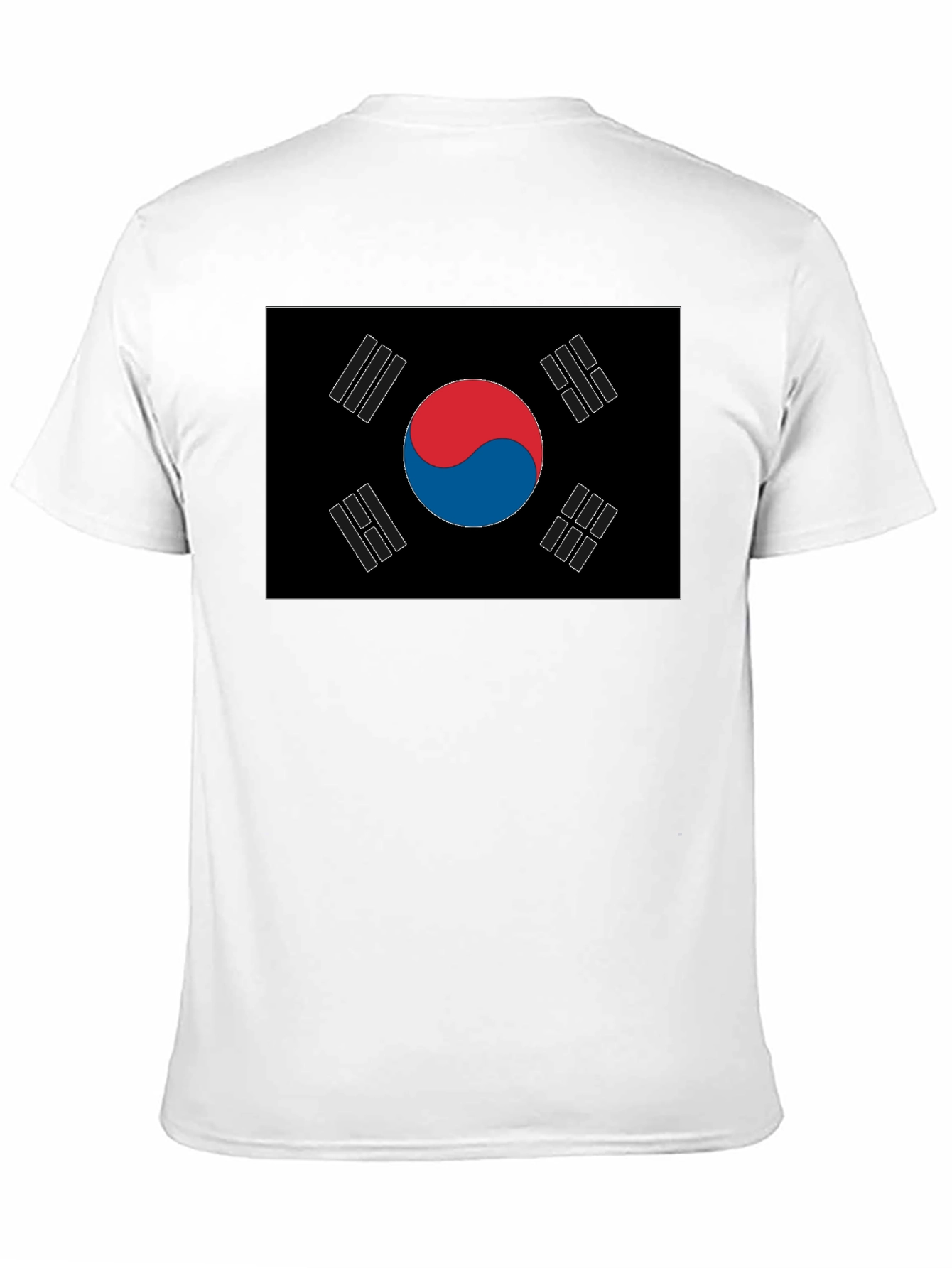 Black South Korea Flag Graphic T-Shirt view 11