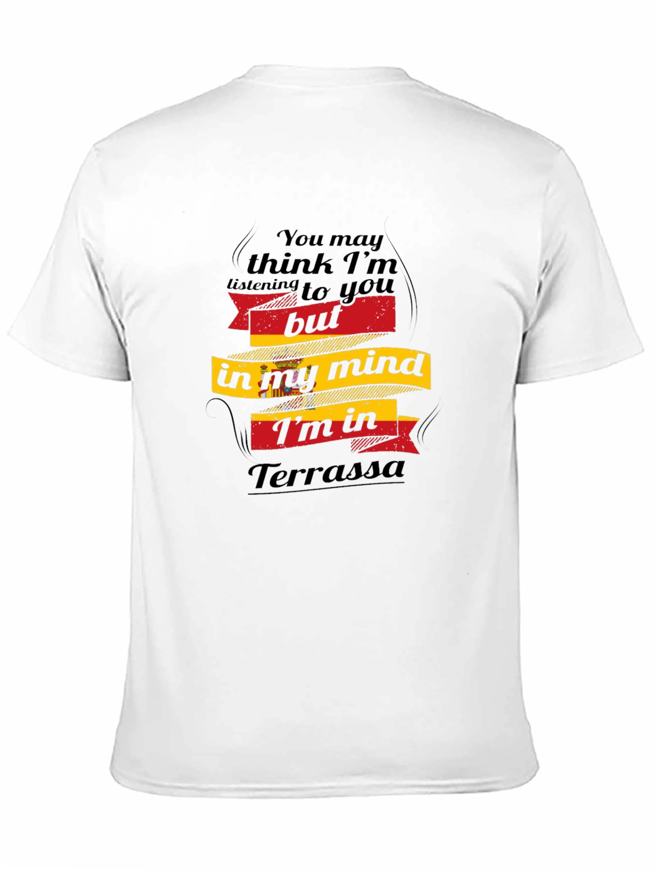 Black Terrassa Mind T-Shirt - Funny Travel Tee view 11