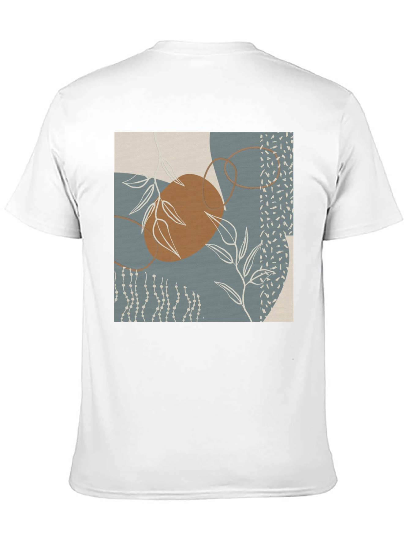 Black Abstract Art Graphic Print T-Shirt view 11