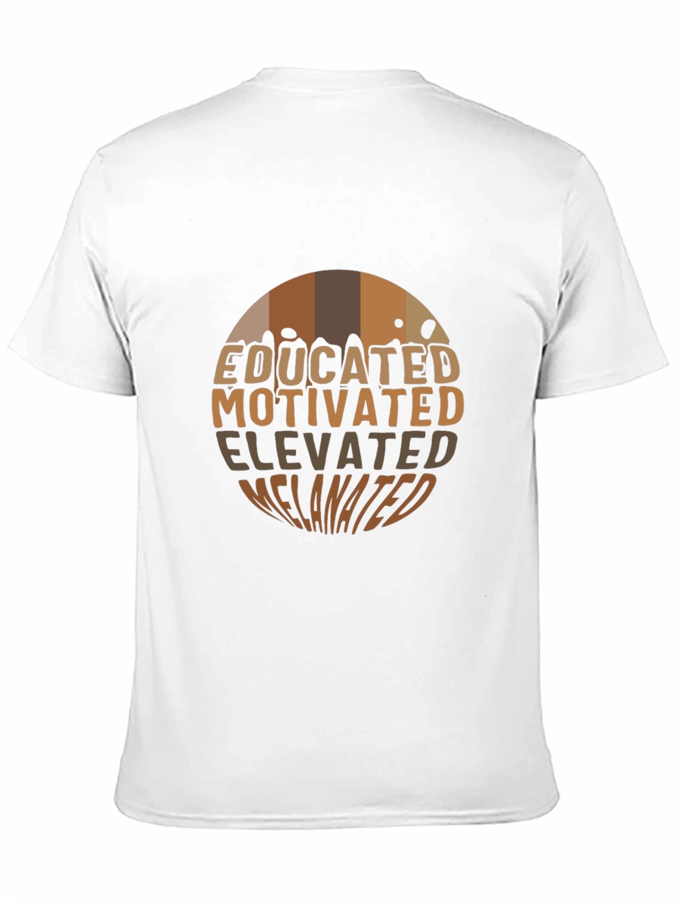 Black Educated Motivated Elevated Melanin T-Shirt view 11