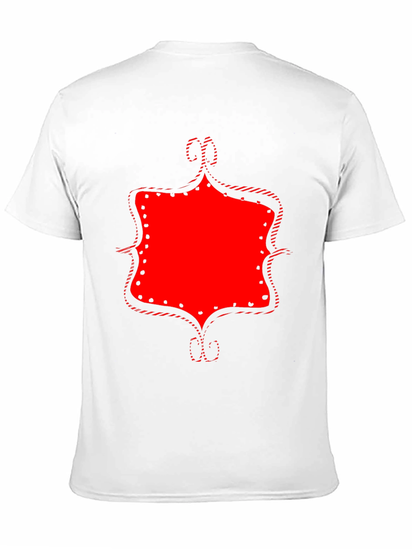 Black Statement Graphic Tee - Bold Red Design on Black view 11