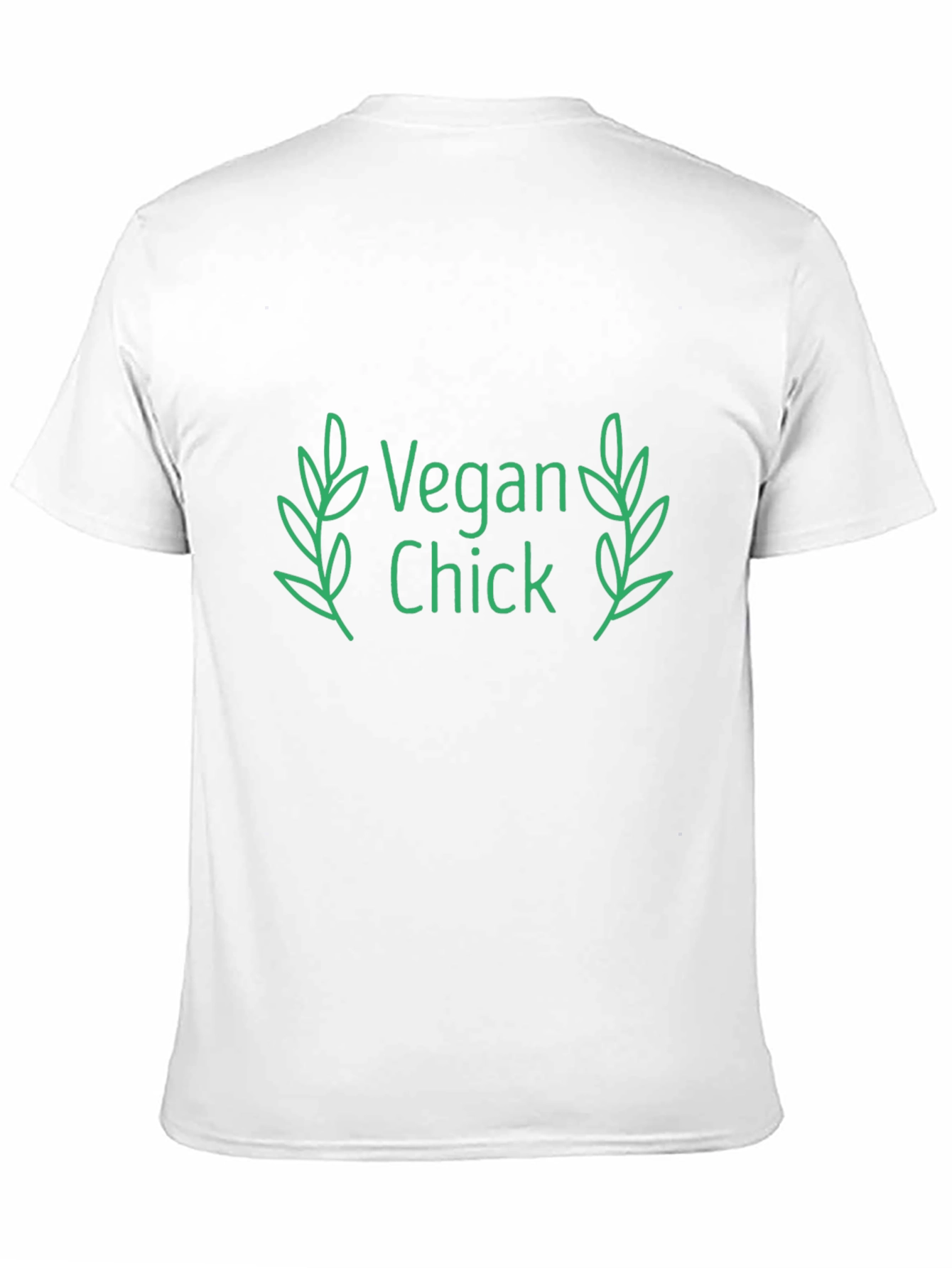 Black Vegan Chick Tee - Black Cotton T-Shirt view 11