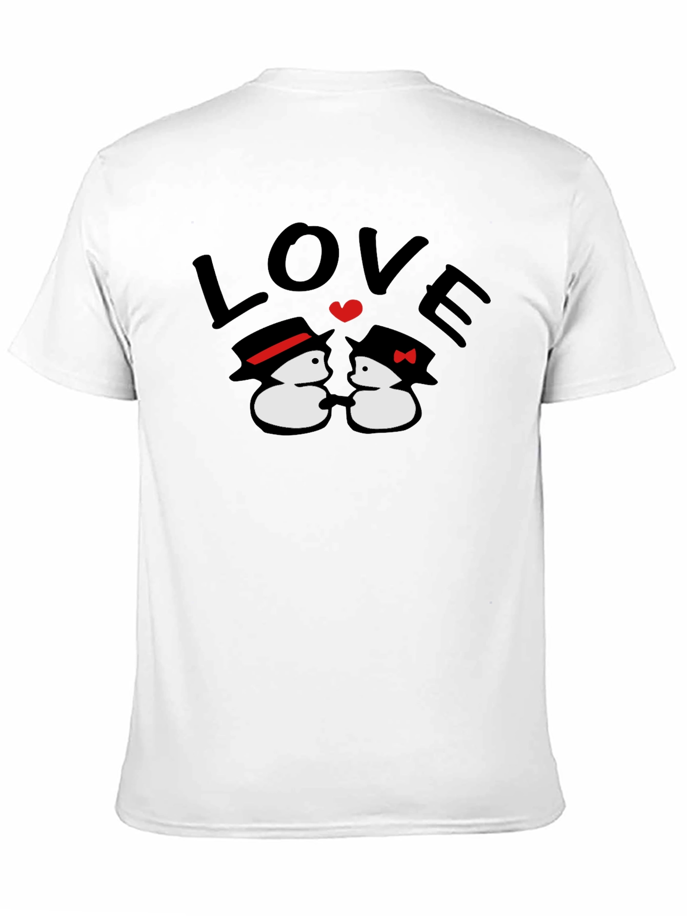 Black Snowman LOVE Graphic T-Shirt view 11