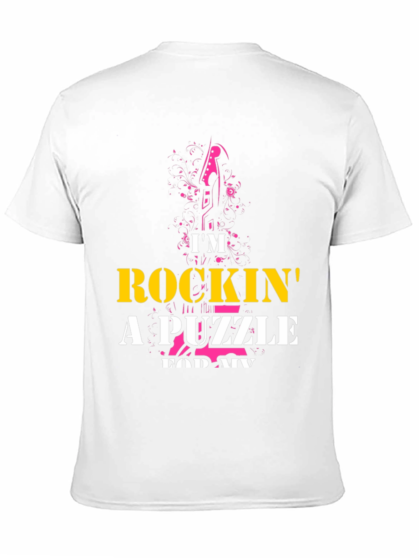Rockin' a Puzzle T-Shirt - Unique Graphic Tee - 11