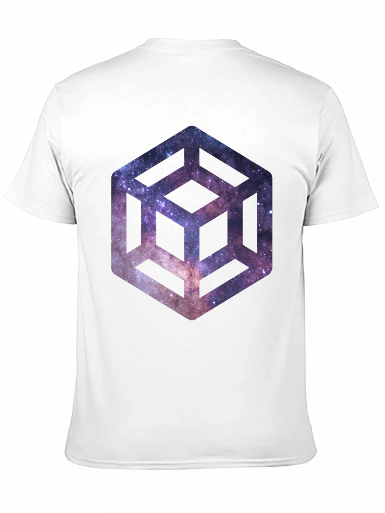 Black Galaxy Cube Black T-Shirt view 11