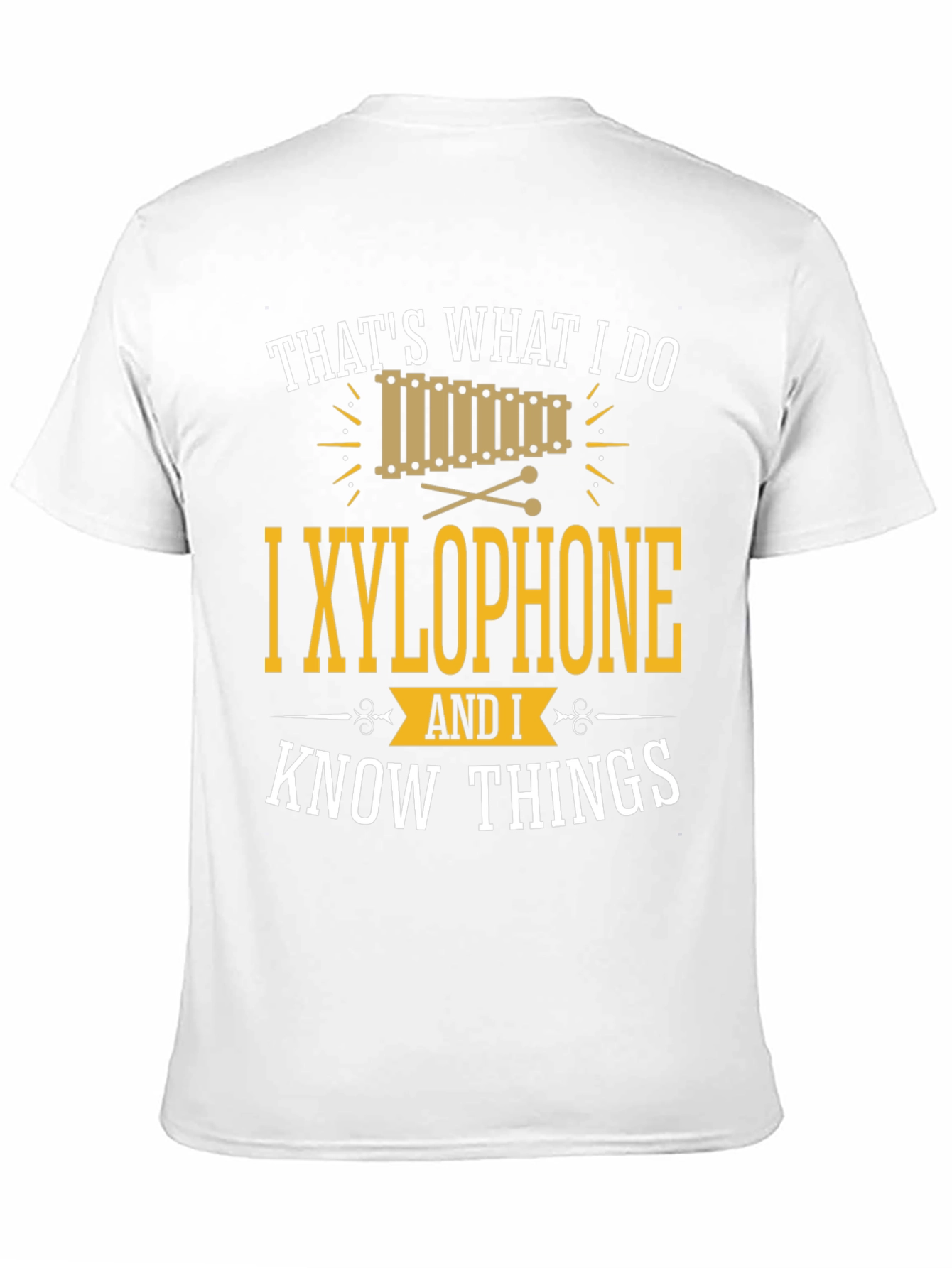 Black That's What I Do I Xylophone T-Shirt view 11
