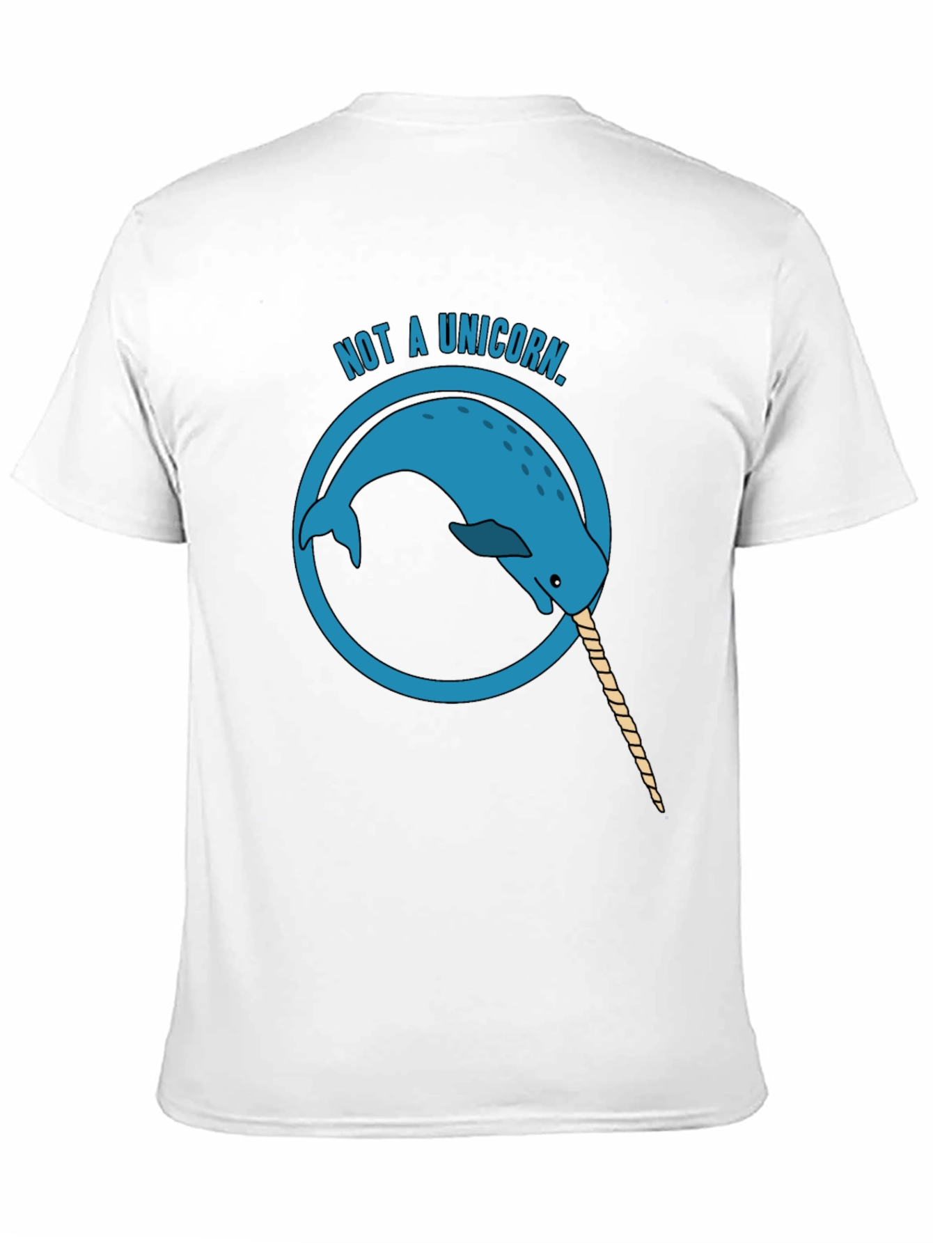 Black Not a Unicorn - Narwhal Graphic Tee - Men's Black T-Shirt view 11