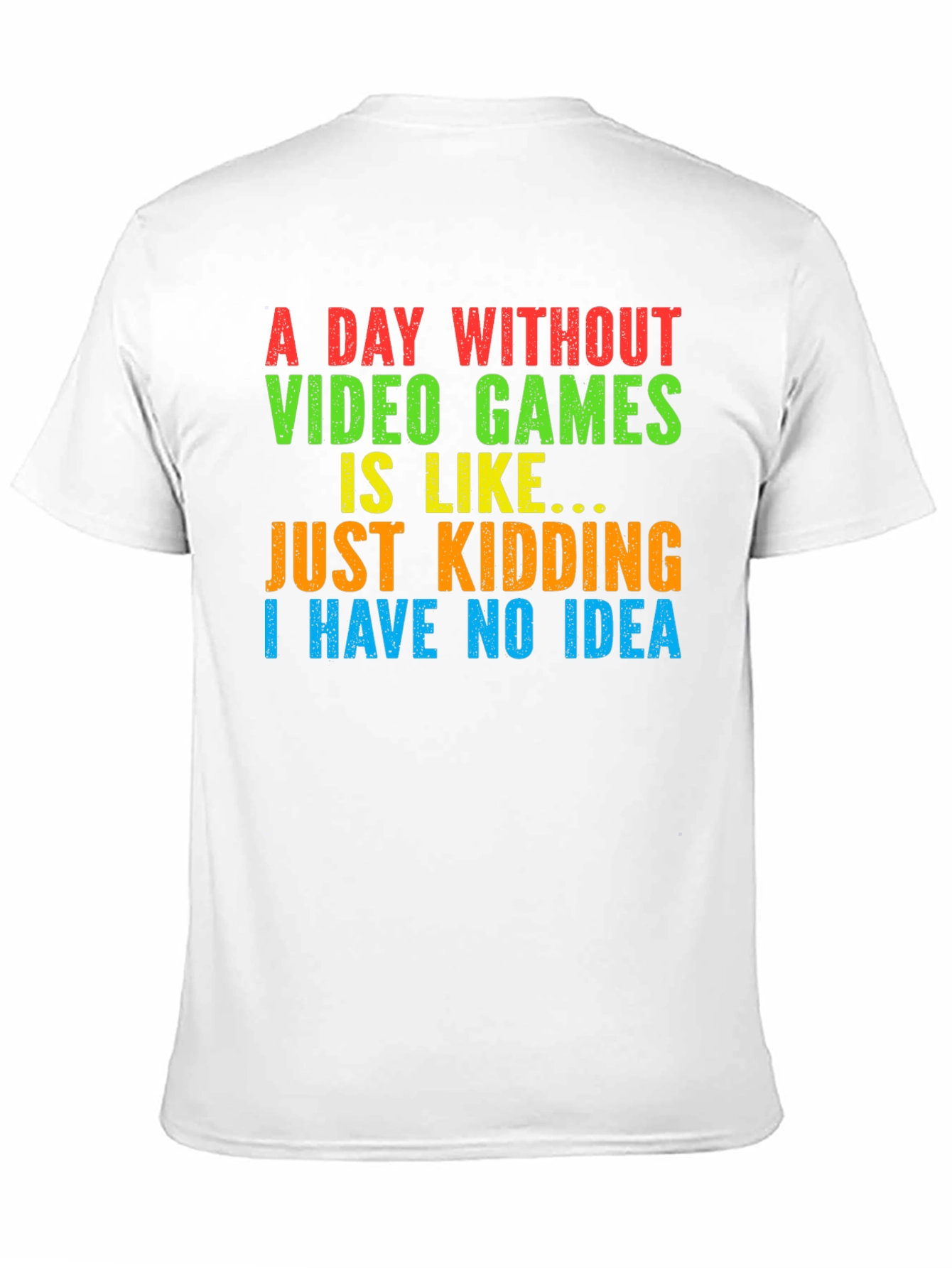 Black A Day Without Video Games T-Shirt - Funny Gamer Tee view 11