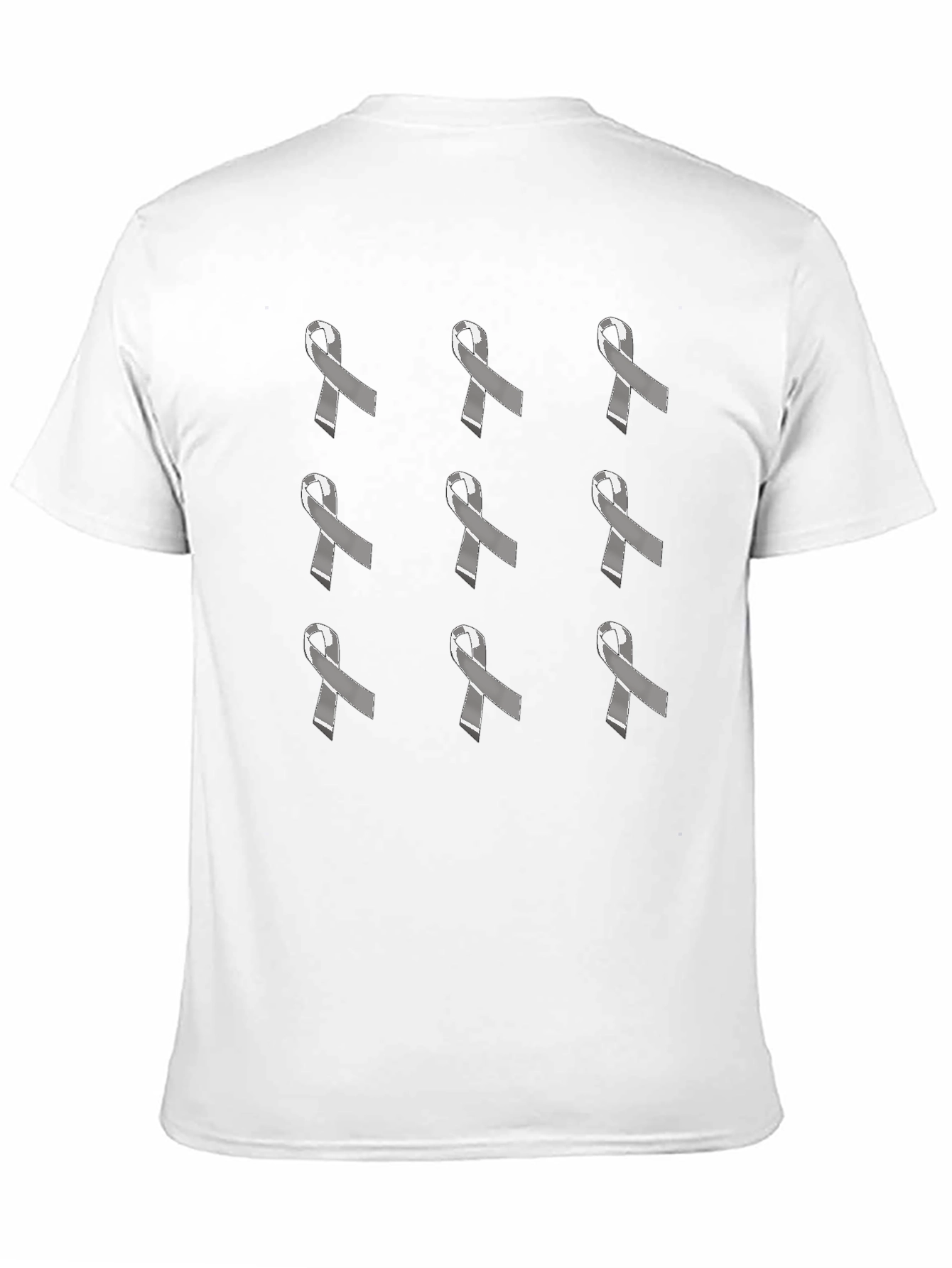 Black Awareness Ribbon Patterned T-Shirt view 11