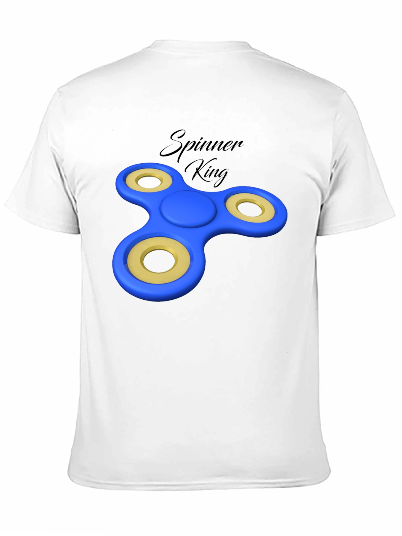 Spinner King Black Graphic Tee - Fun Design - 11