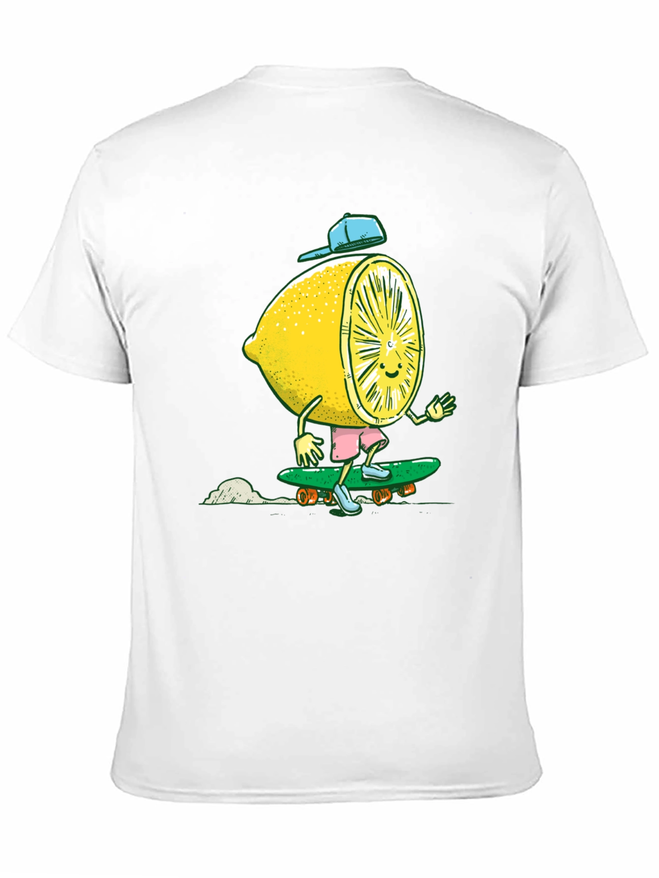 Black Lemon Skateboarder Graphic Tee - Cool Summer Style view 11