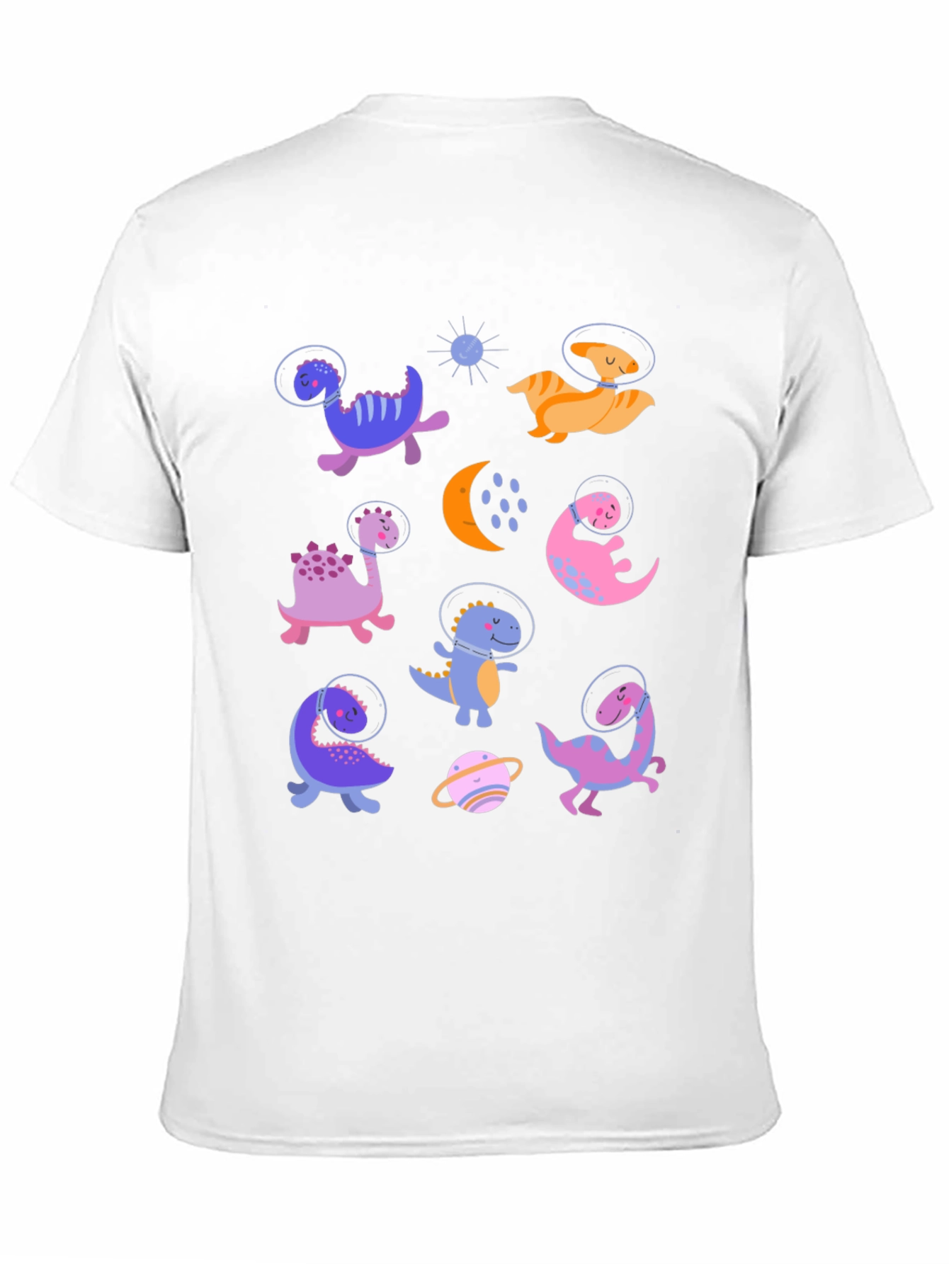 Black Dino Astronauts Graphic Tee - Black view 11