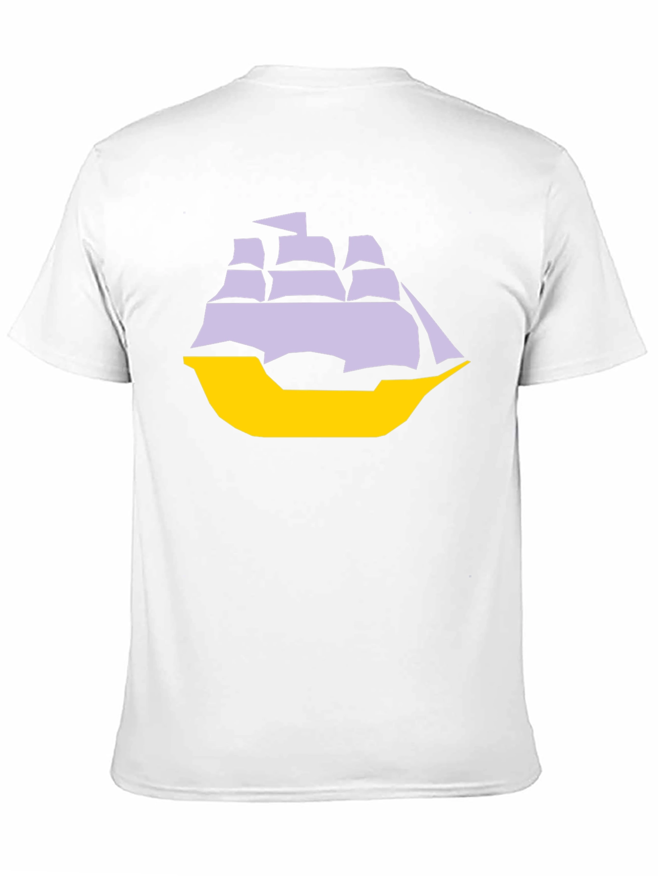 Black Sailboat Graphic Tee - Black Cotton Blend T-Shirt view 11