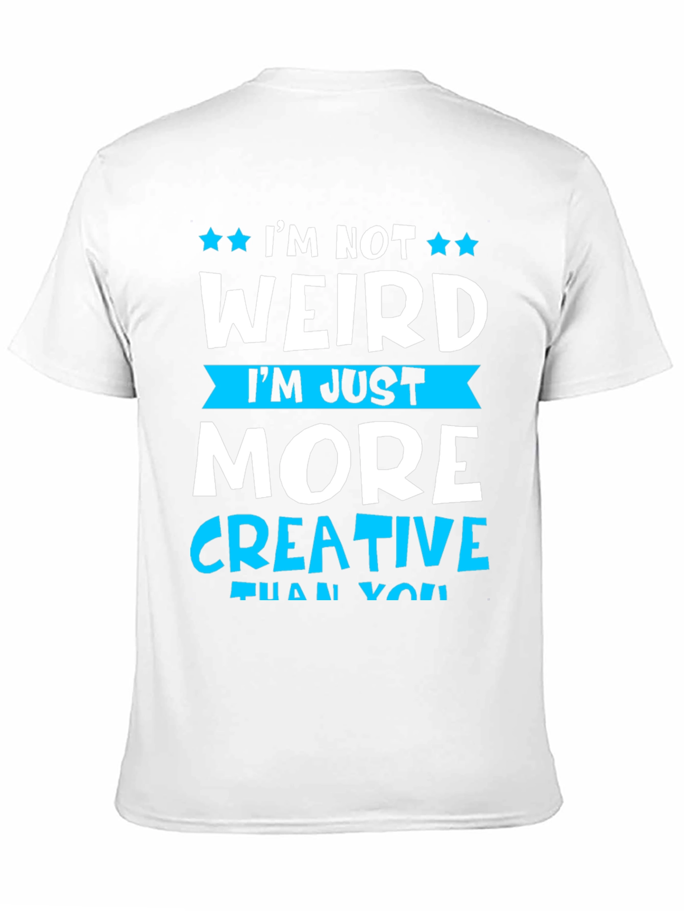 Black I'm Not Weird T-Shirt view 11