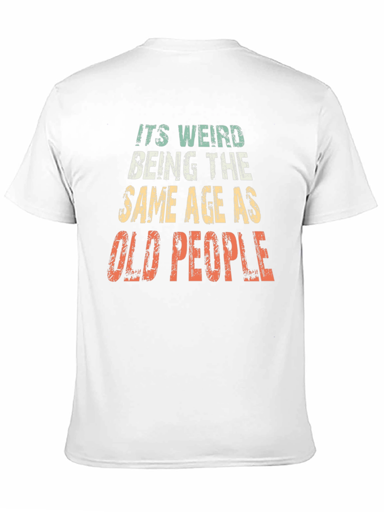 Black Funny "Old People" Graphic T-Shirt view 11