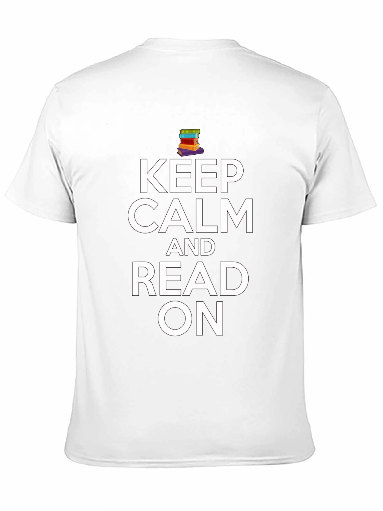 Black Keep Calm and Read On Black T-Shirt view 11