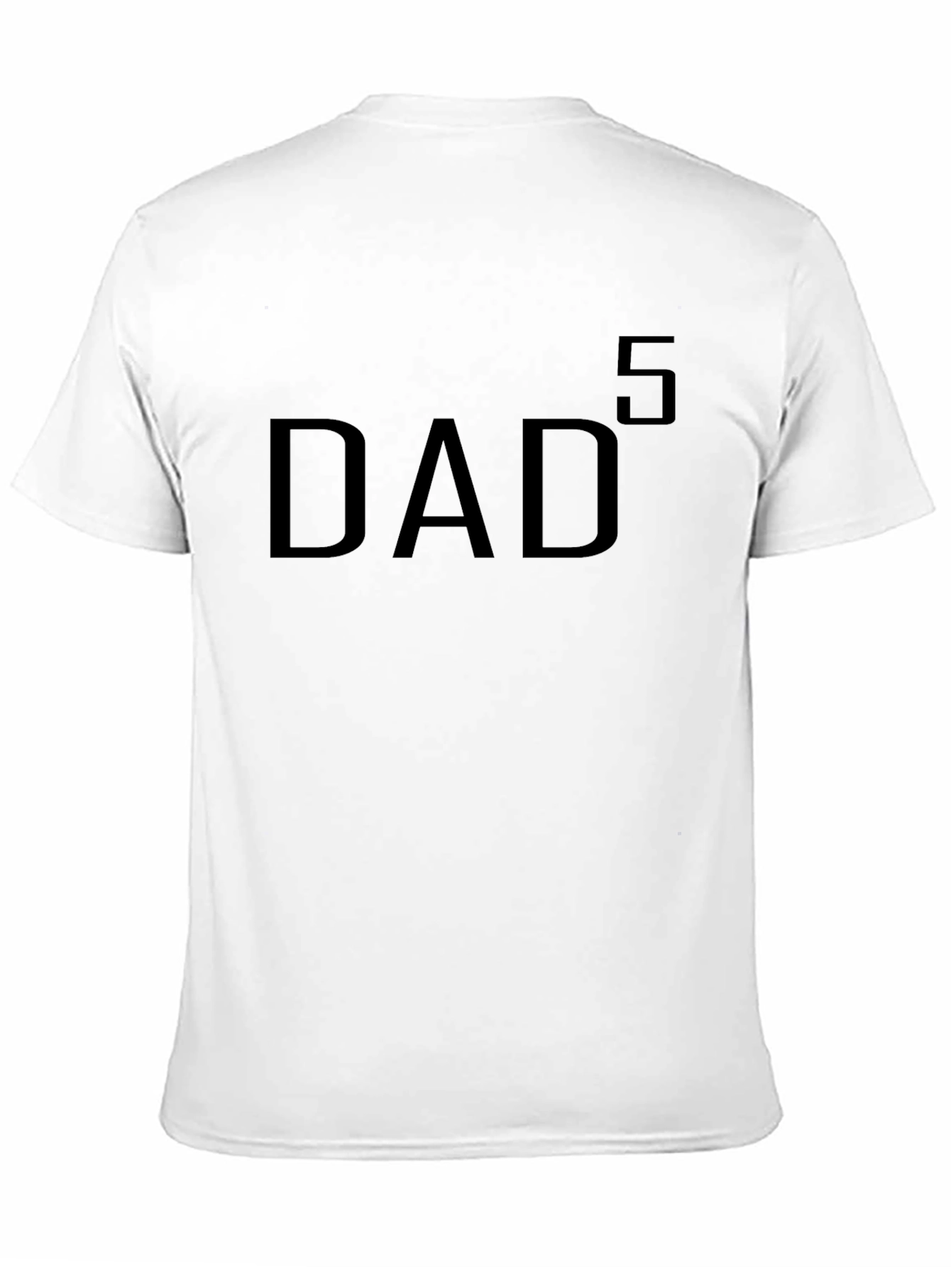 Black DAD to the 5th Power Black T-Shirt view 11
