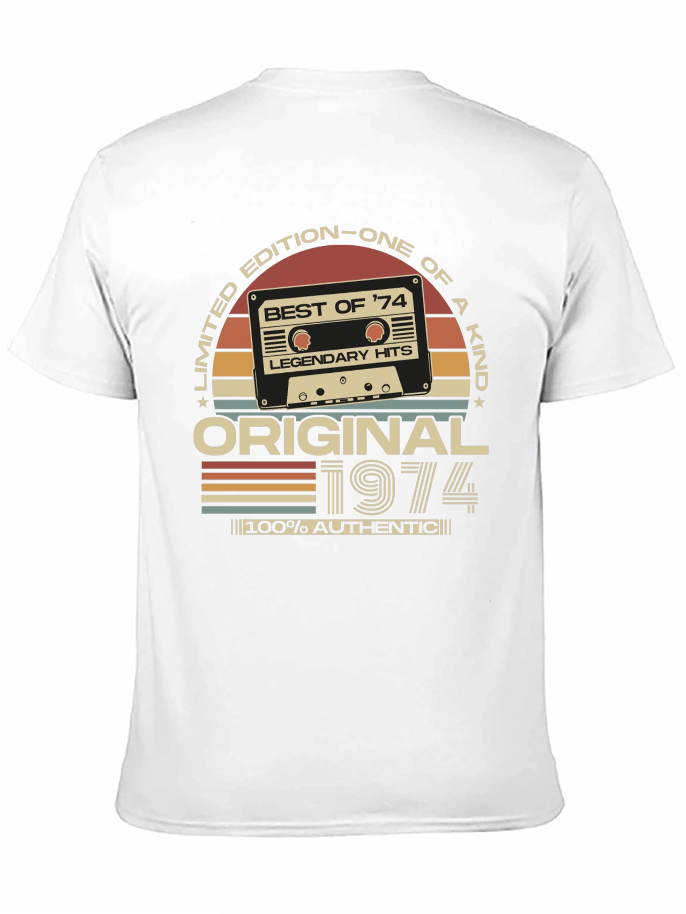 Black Vintage 1974 Birthday T-Shirt - Limited Edition view 11