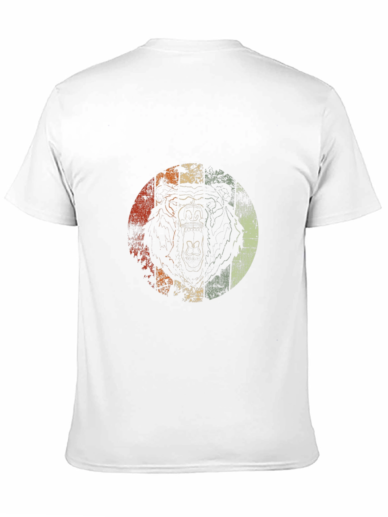 Black Retro Grizzly Bear Graphic Tee - Black view 11