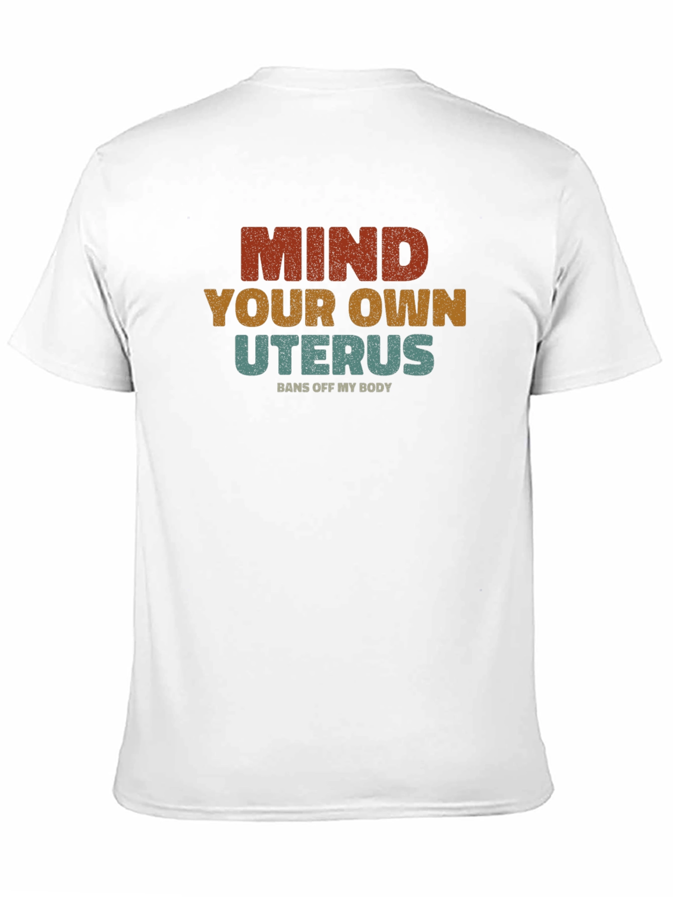 Black Mind Your Own Uterus Graphic T-Shirt view 11