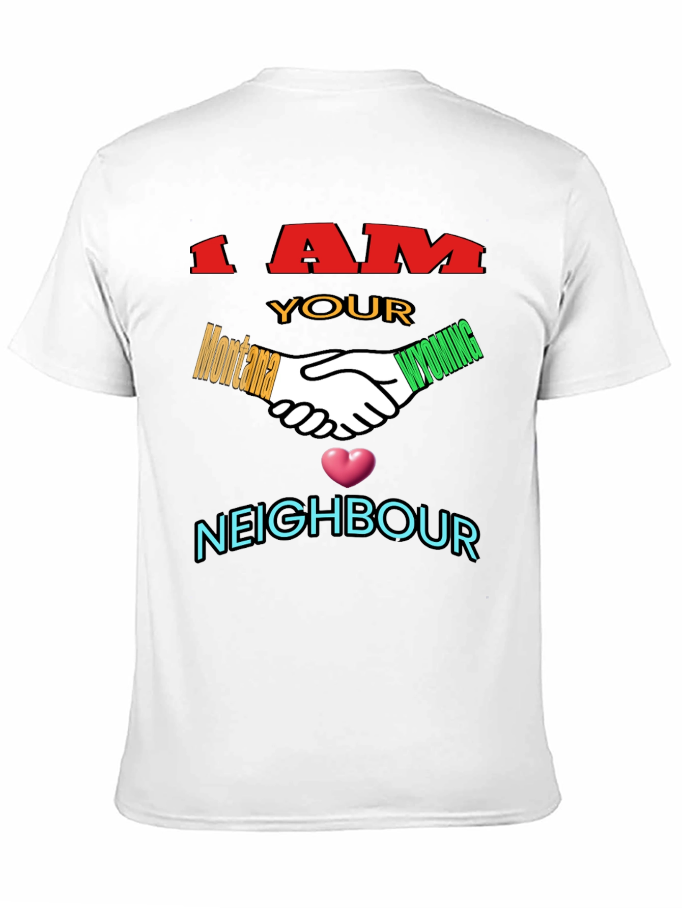 Black I Am Your Neighbour T-Shirt view 11