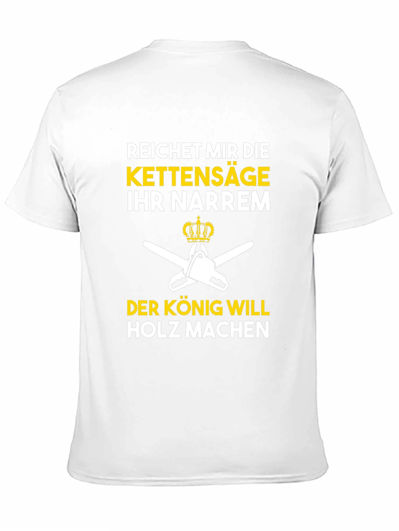 Black Reichet Mir Die Kettensäge Funny T-Shirt view 11