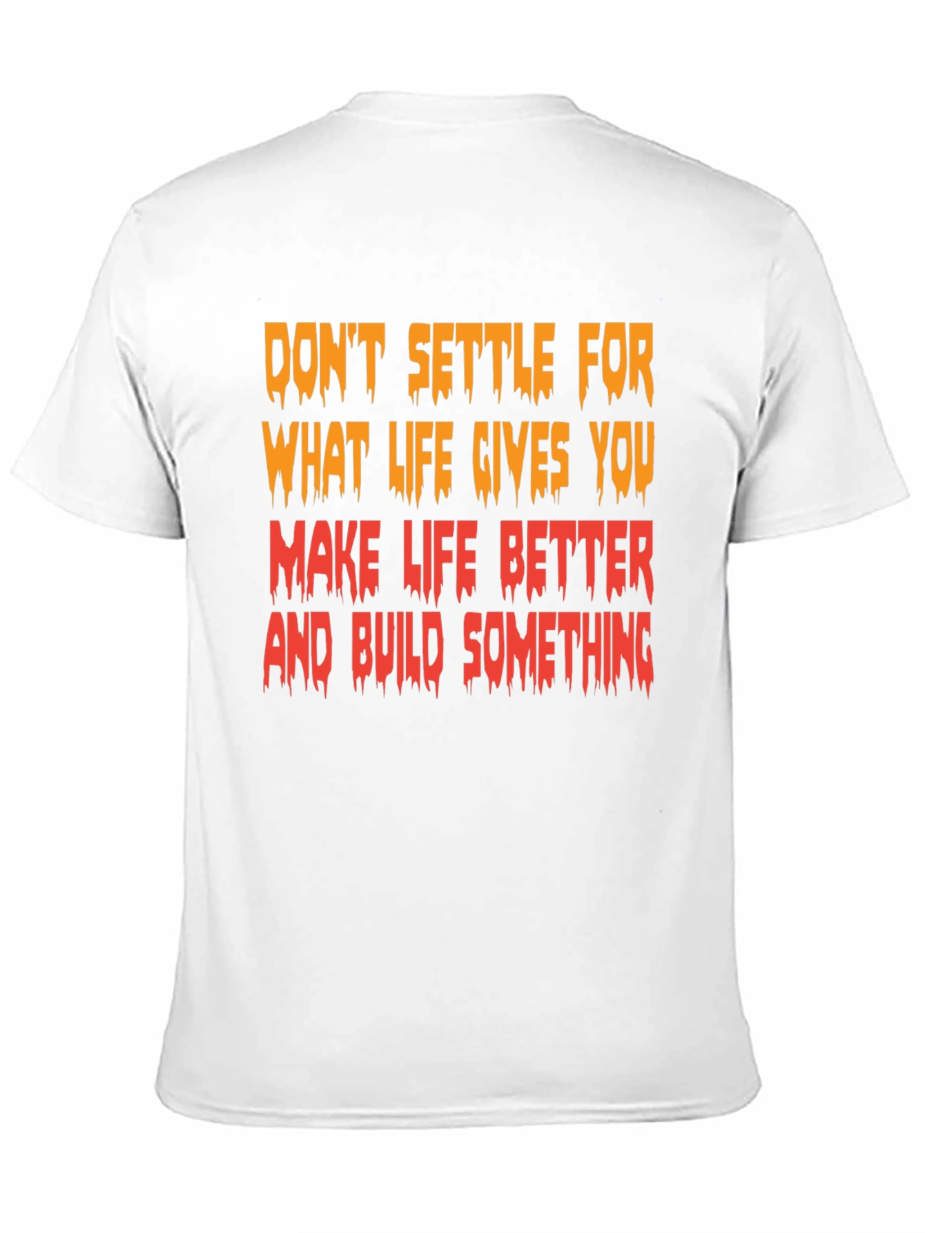 Black Motivational Graphic T-Shirt - "Make Life Better" view 11