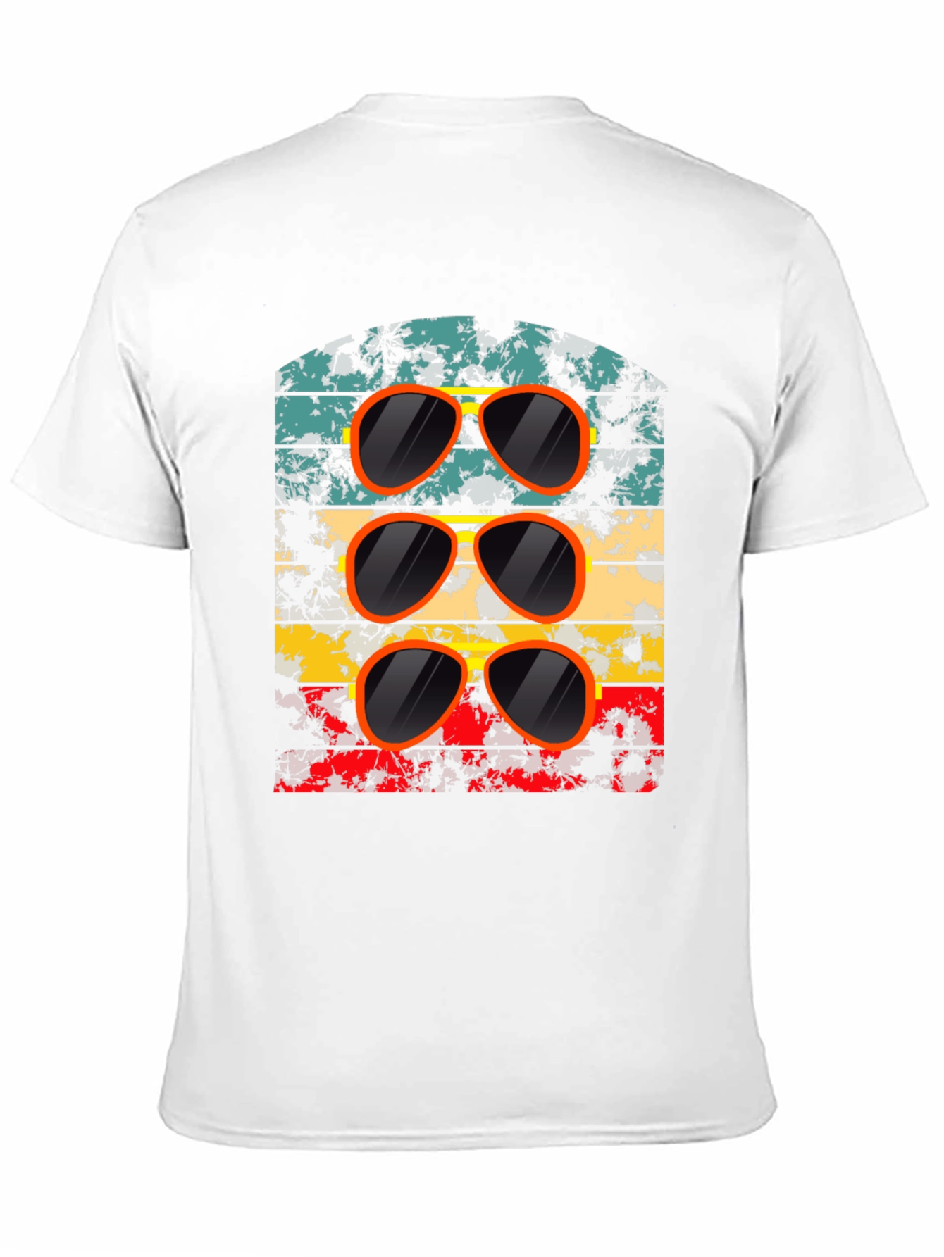 Black Retro Sunglasses T-Shirt - Cool Vintage Design view 11