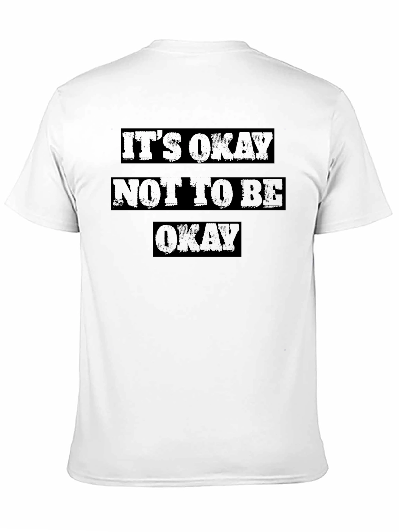 Black It's Okay Not To Be Okay Graphic Tee view 11