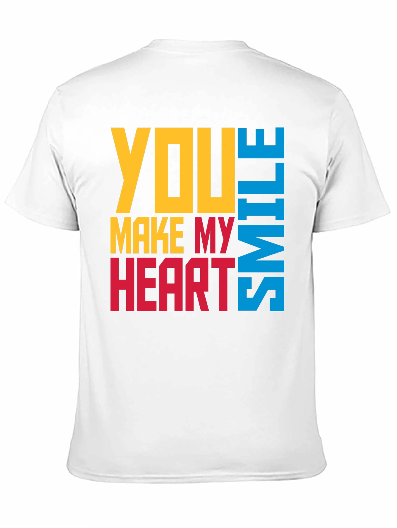 Black You Make My Heart Smile Graphic T-Shirt view 11
