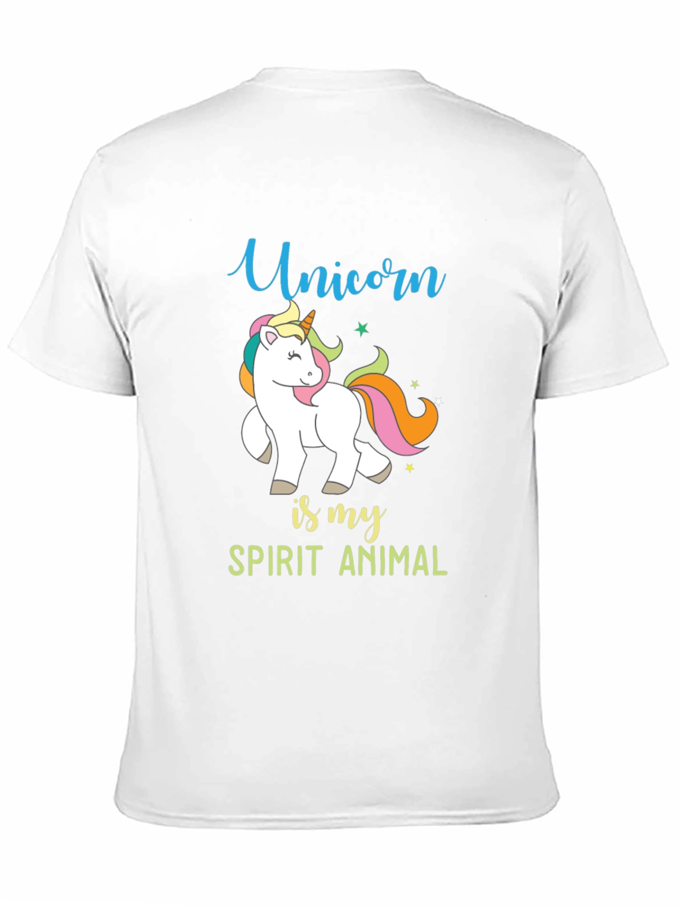 Black Unicorn Spirit Animal Graphic Tee view 11