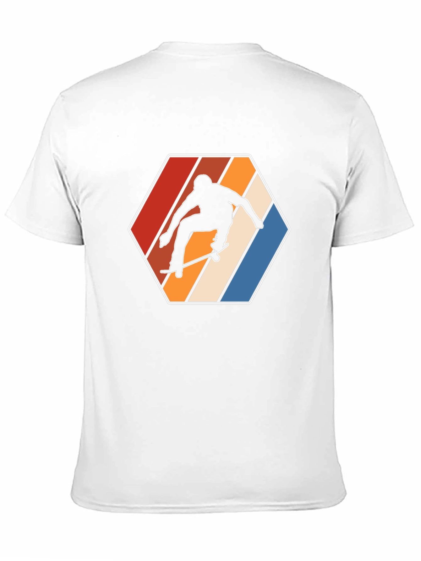 Black Retro Skateboarder Graphic T-Shirt view 11