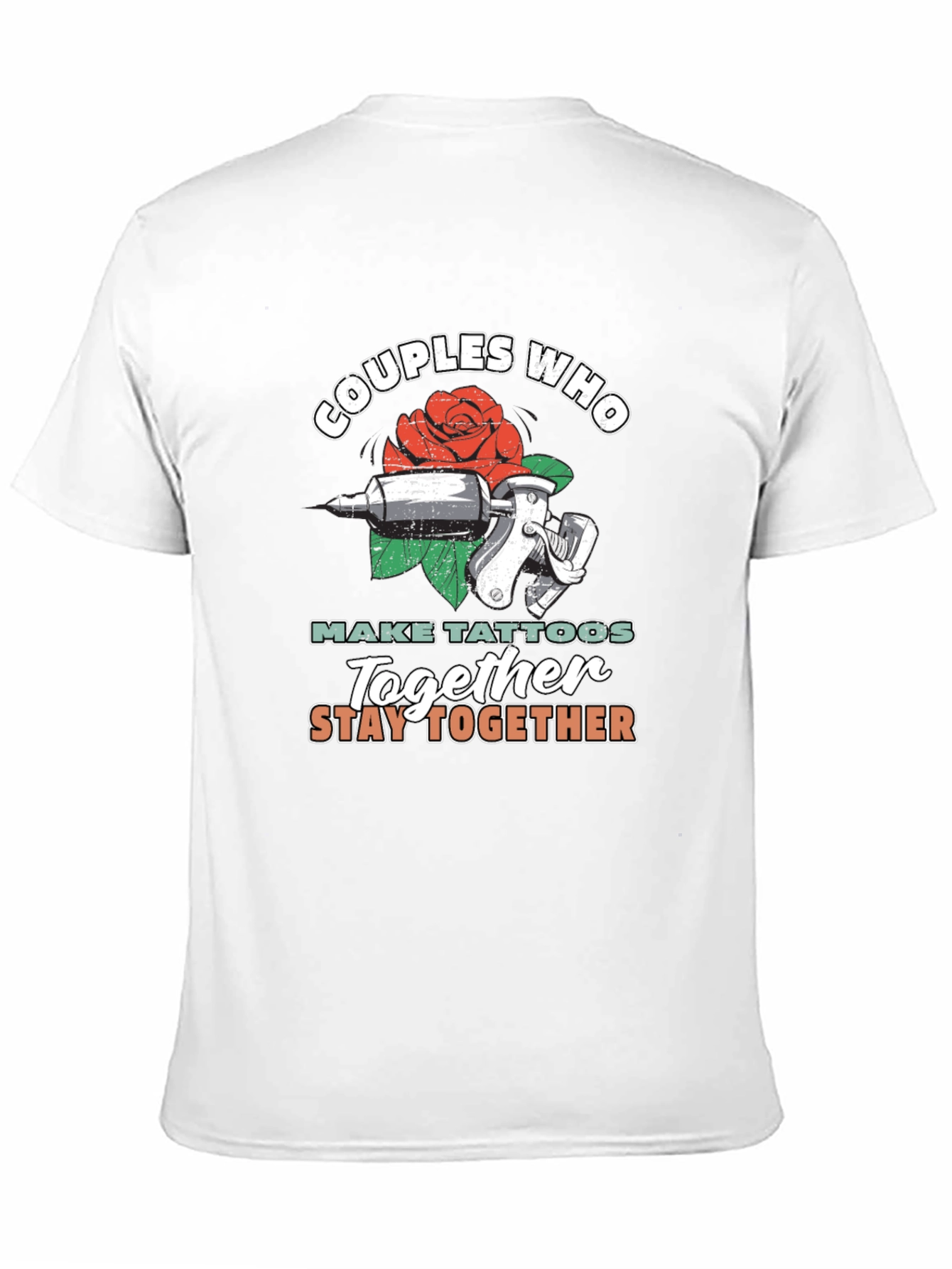 Black Couples Who Make Tattoos Stay Together Black T-Shirt view 11