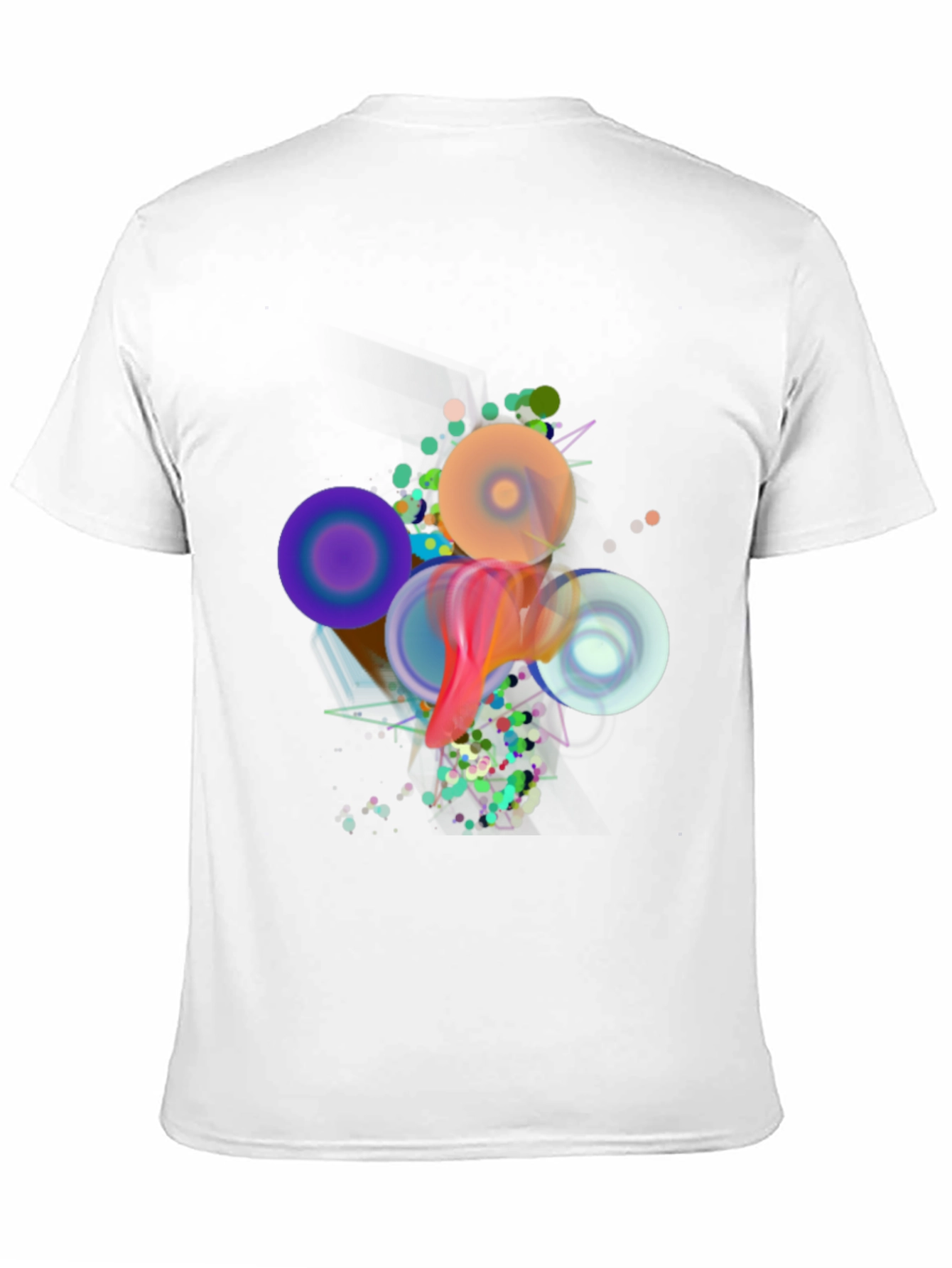 Black Abstract Art Black T-Shirt view 11