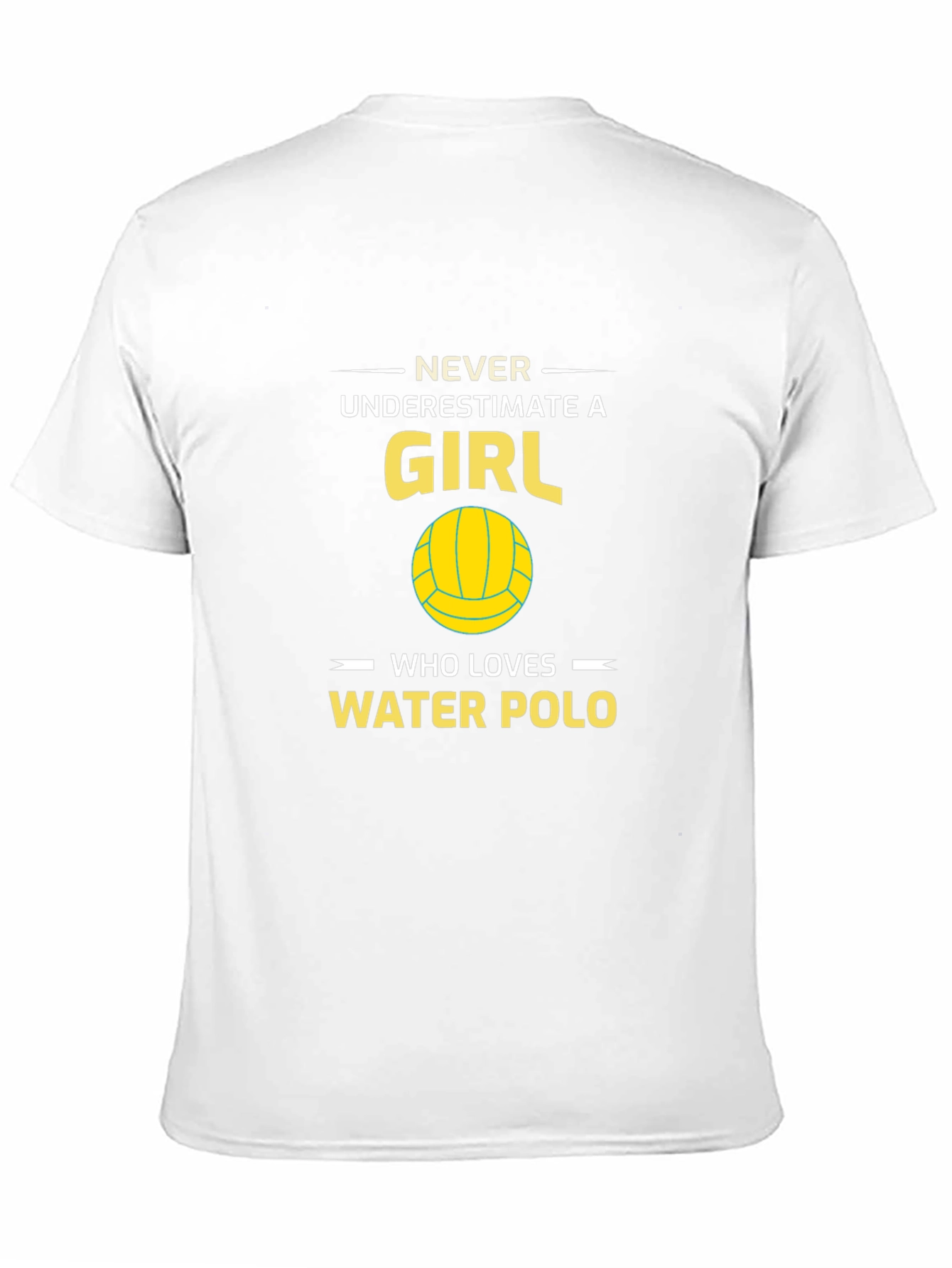 Black Water Polo Girl T-Shirt - Never Underestimate view 11