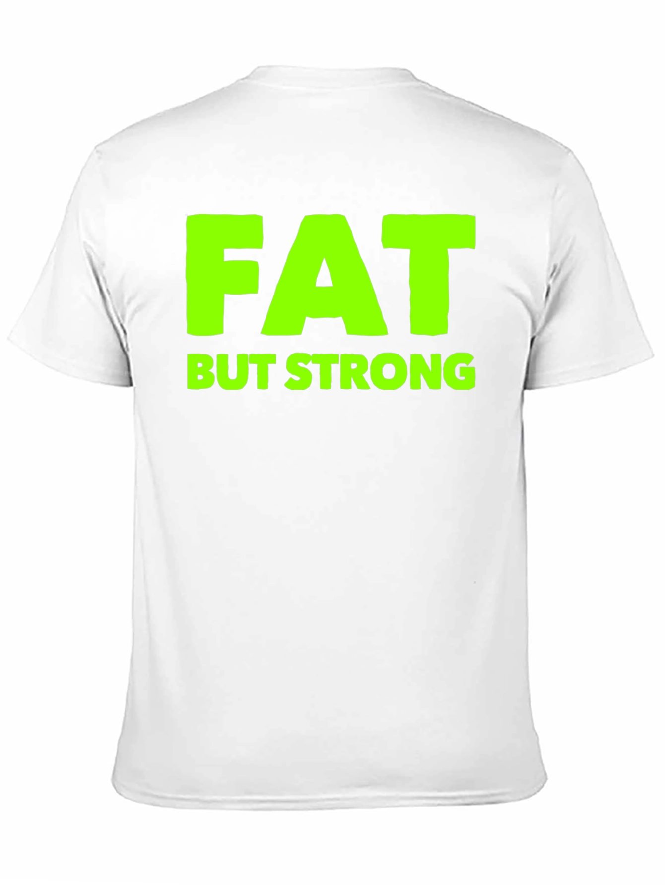 Black Fat But Strong Graphic Tee - Black view 11