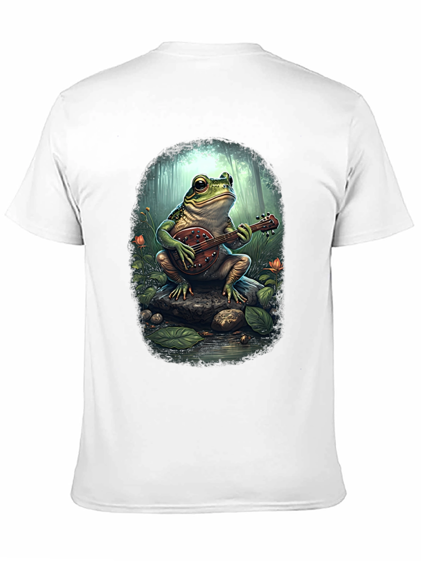 Black Frog Banjo T-Shirt - Musical Amphibian Tee view 11