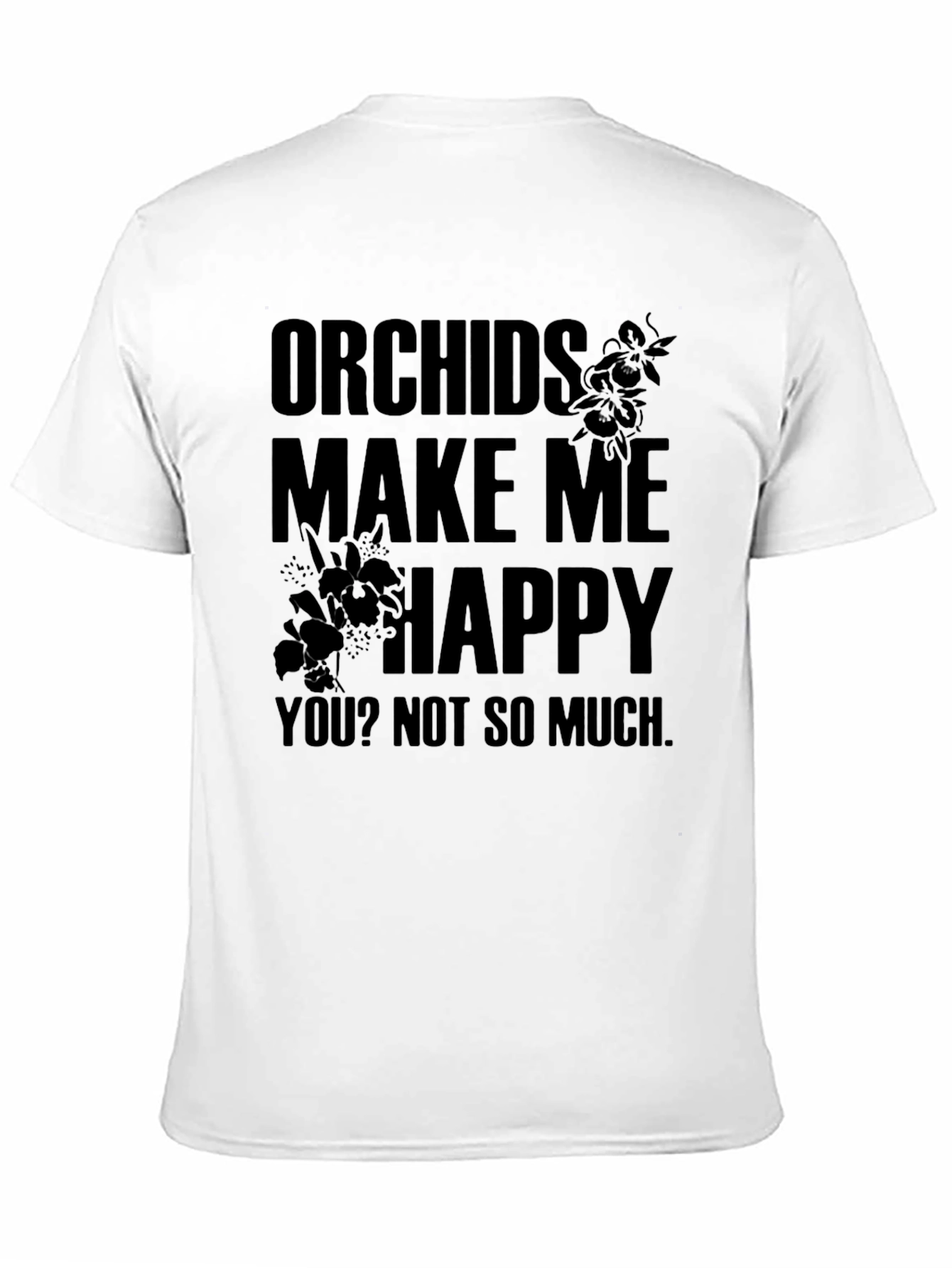 Black Orchids Make Me Happy Graphic Tee view 11