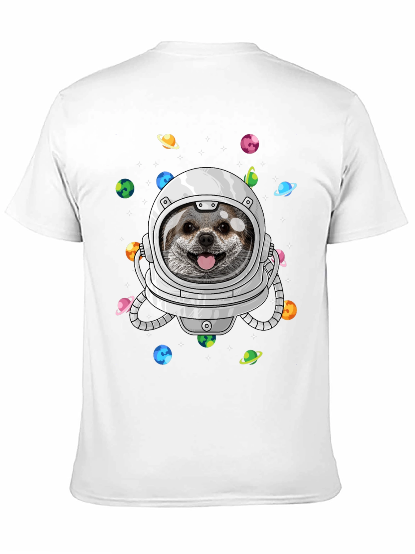 Black Dog Astronaut T-Shirt - Space Pup Tee view 11