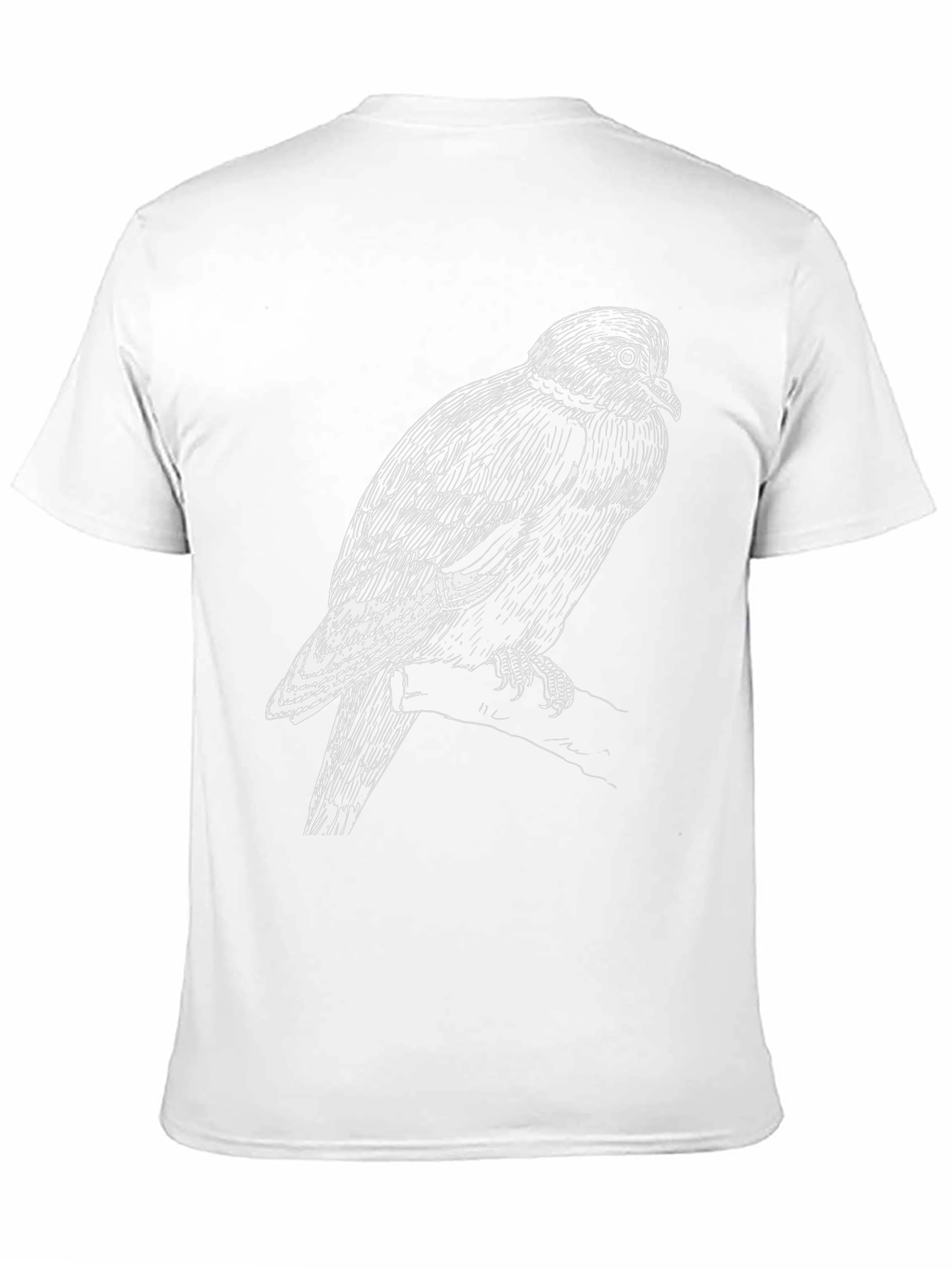Black Black T-Shirt with Bird Graphic view 11