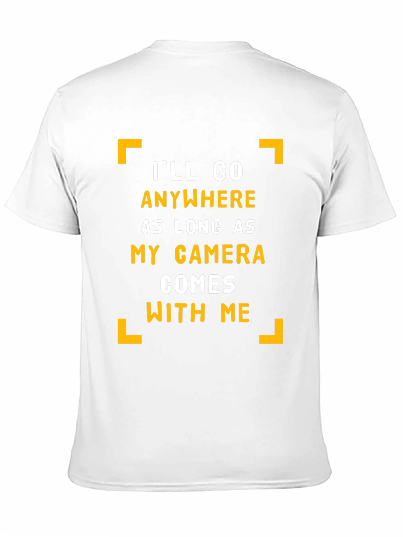 Black Camera Lover's Black T-Shirt - I'll Go Anywhere Graphic Tee view 11
