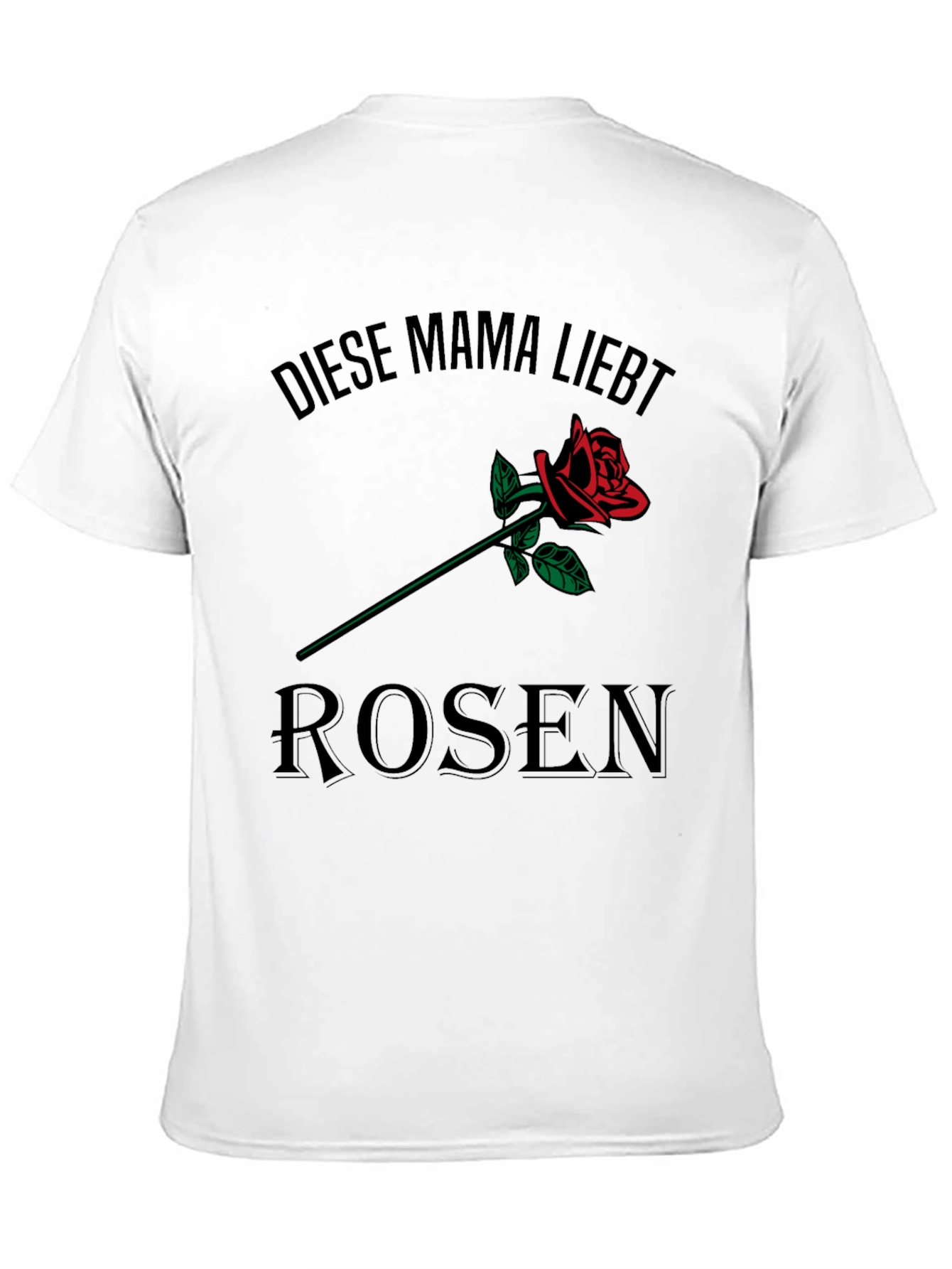 Black Diese Mama Liebt Rosen T-Shirt - Black view 11