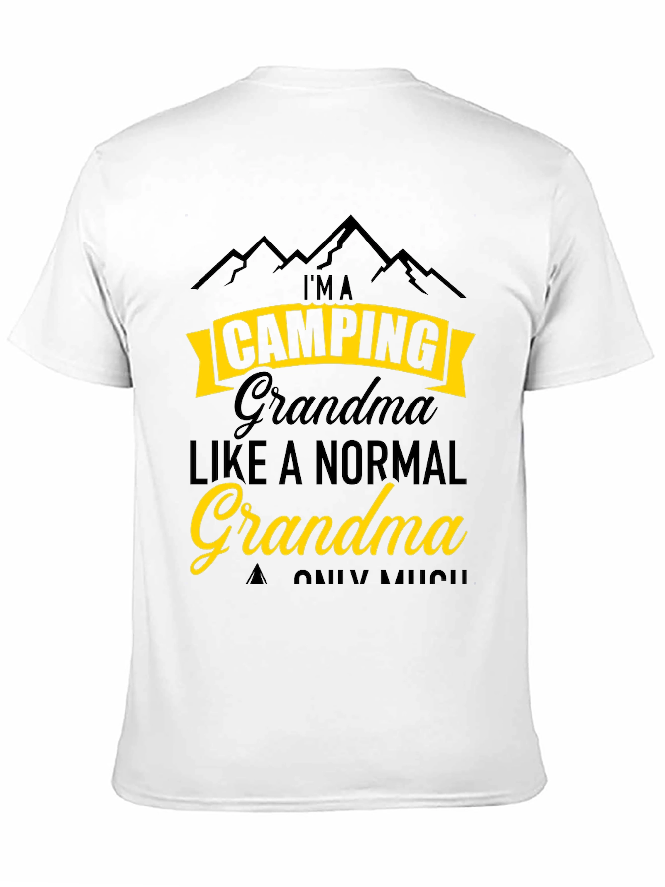 Black Camping Grandma T-Shirt - Funny Outdoor Tee view 11