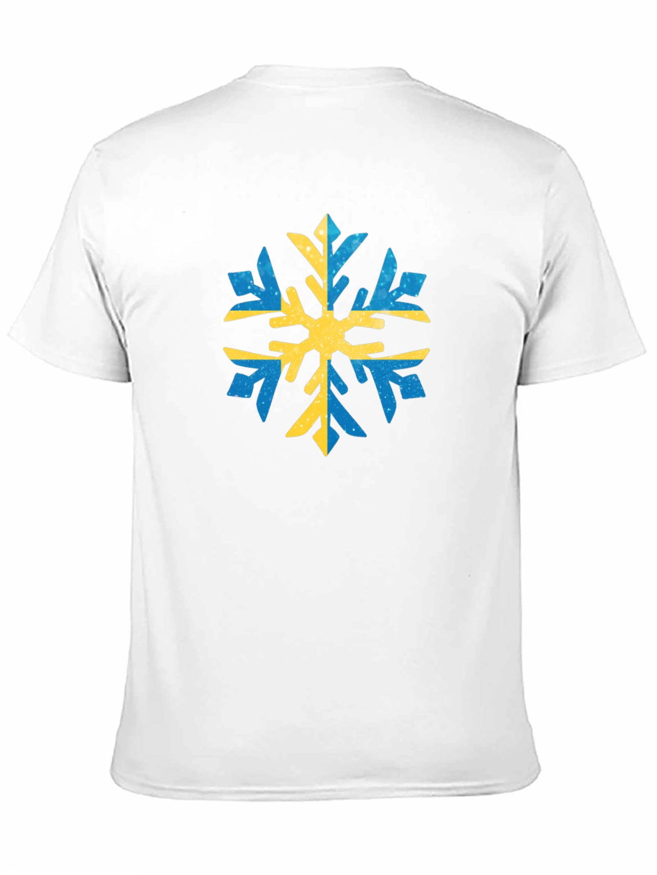 Black Swedish Snowflake Graphic Tee - Black Cotton view 11