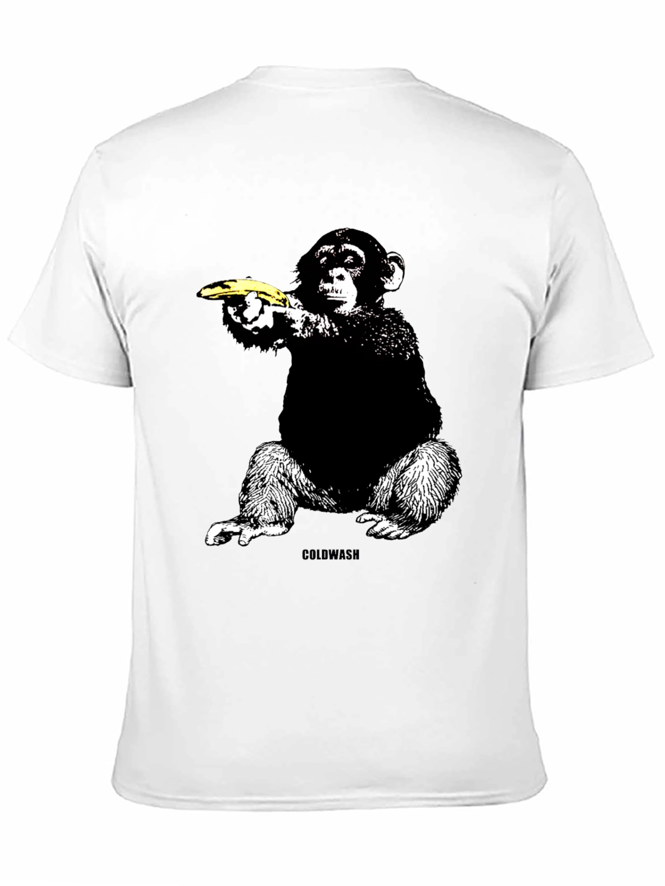 Black Banana Gun Monkey T-Shirt - Unique Graphic Tee view 11