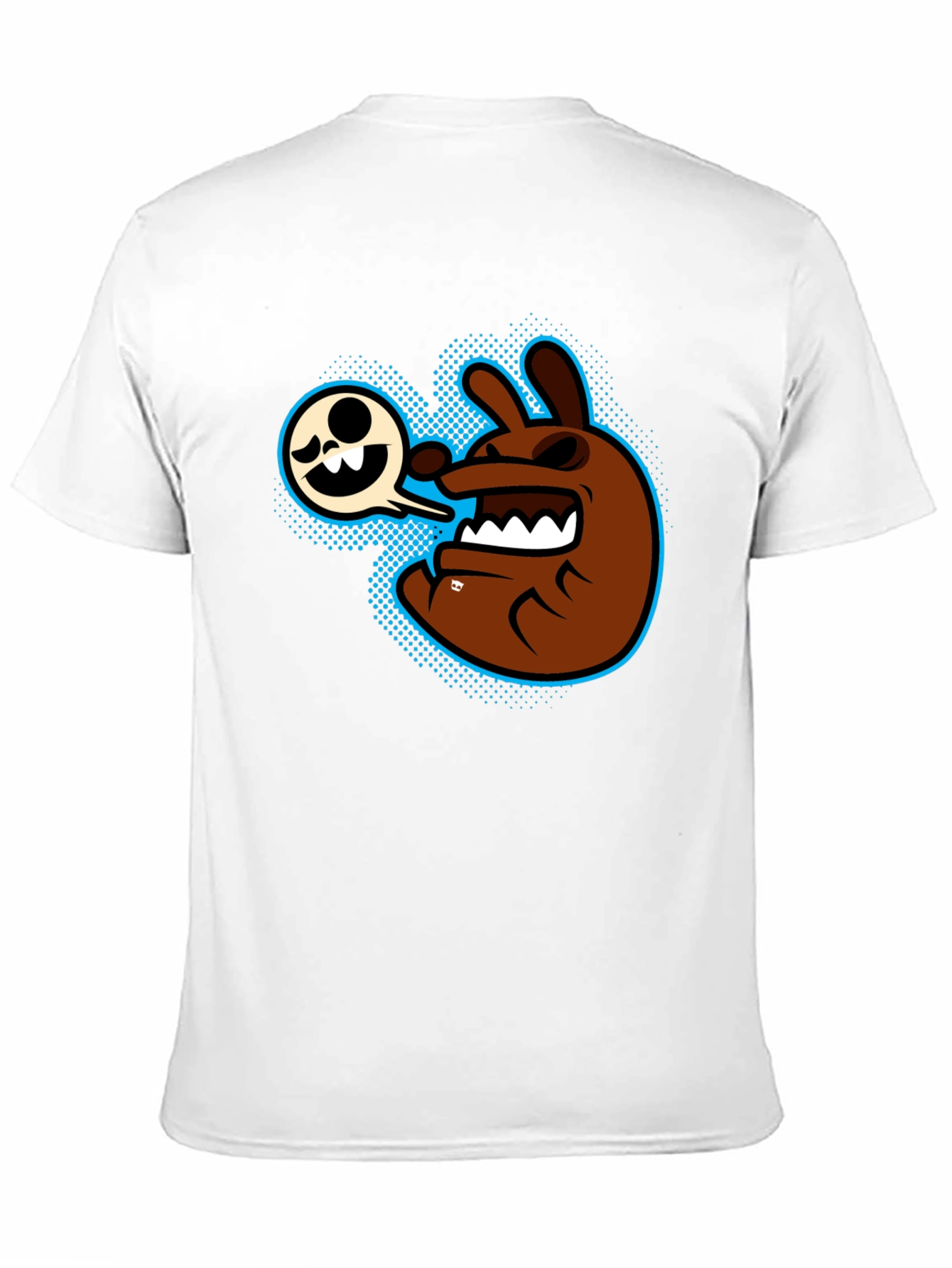 Black Cartoon Character Graphic T-Shirt - Men's Black Tee view 11