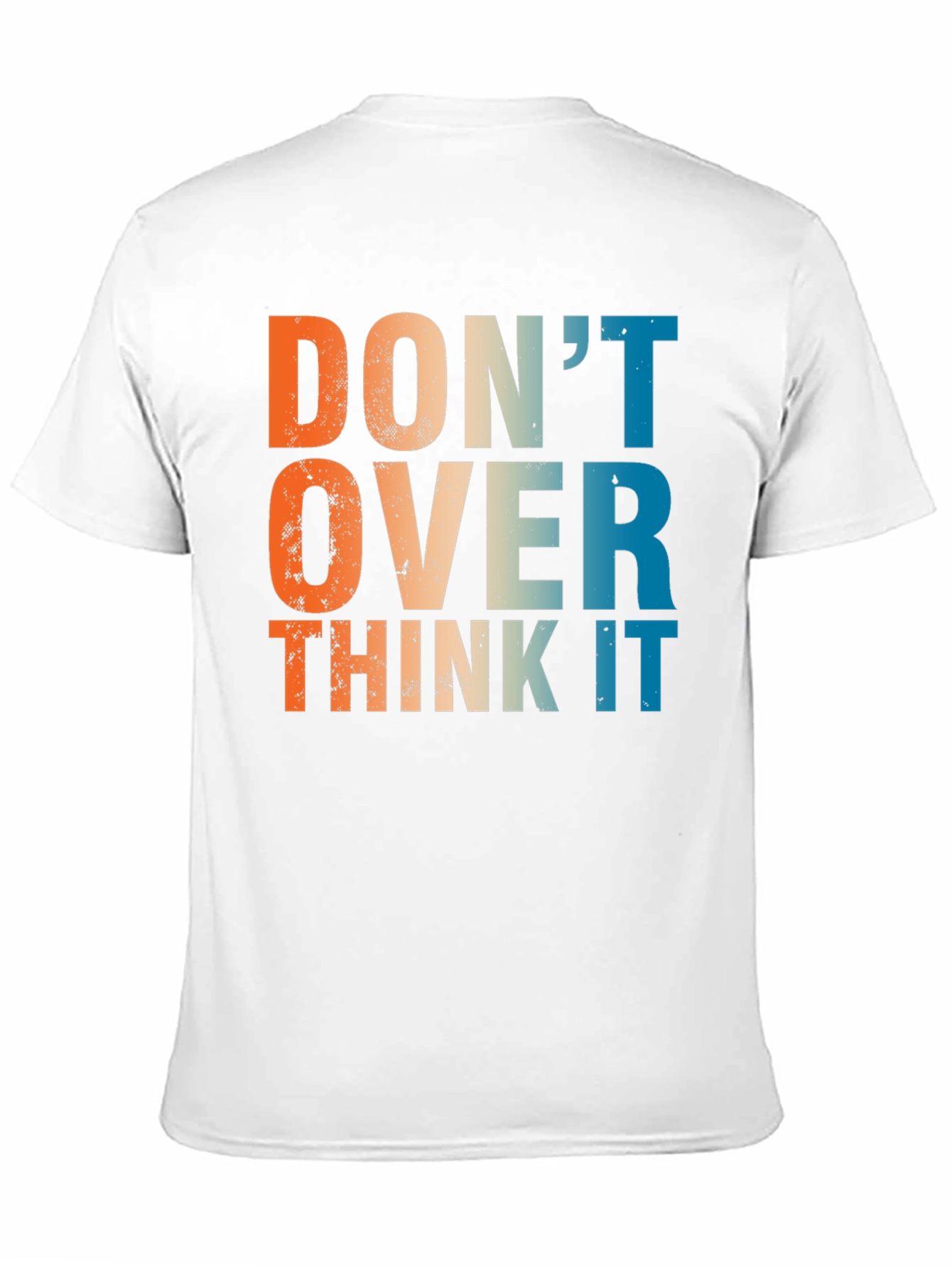 Black Don't Over Think It - Retro Graphic T-Shirt view 11