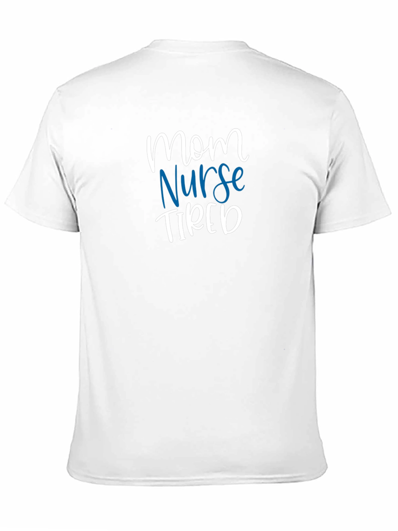 Black Mom Nurse Tired T-Shirt - Unisex Graphic Tee view 11