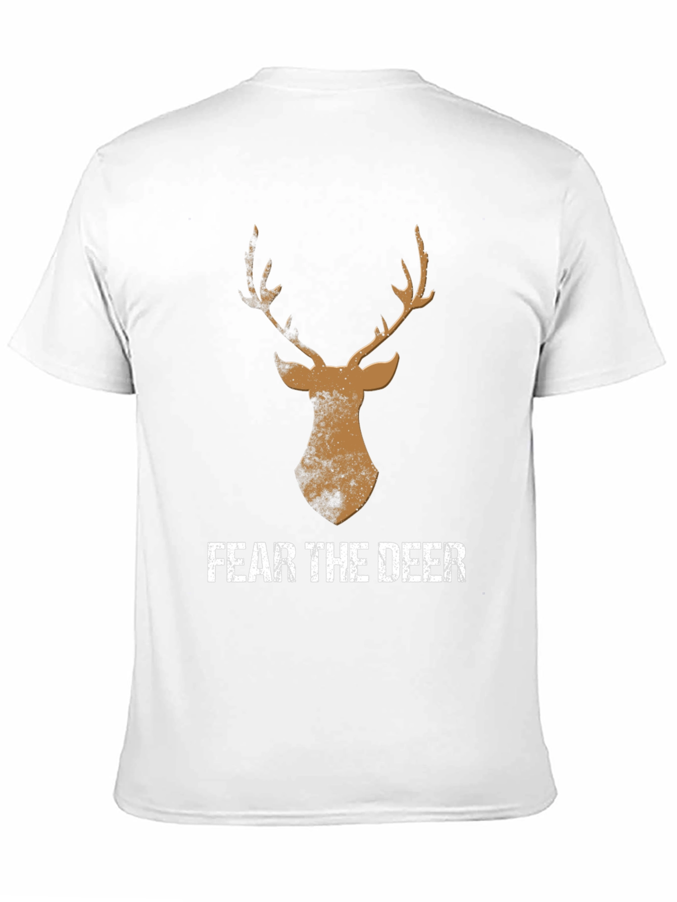 Black Fear the Deer Graphic Tee - Men's Black T-Shirt view 11