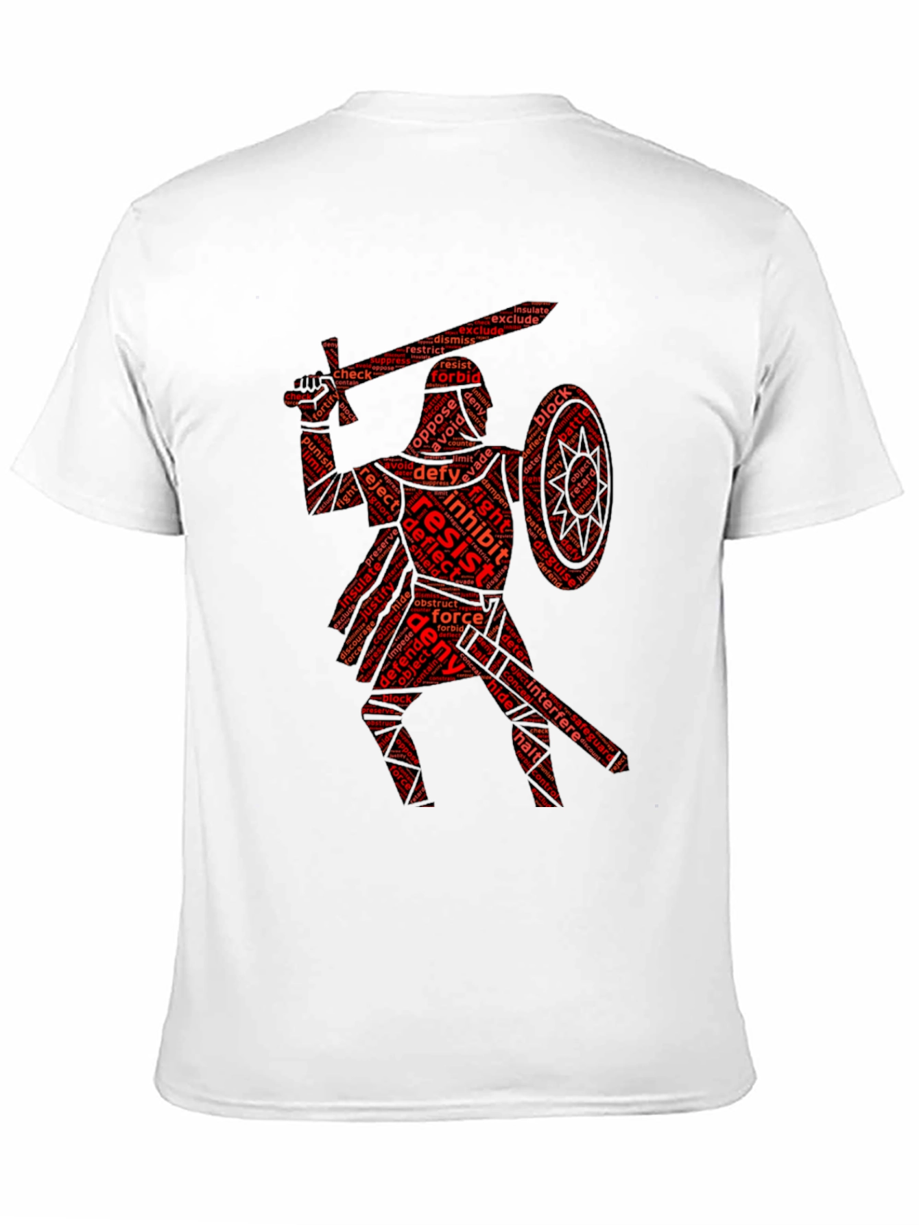 Black Resist Warrior Black T-Shirt view 11